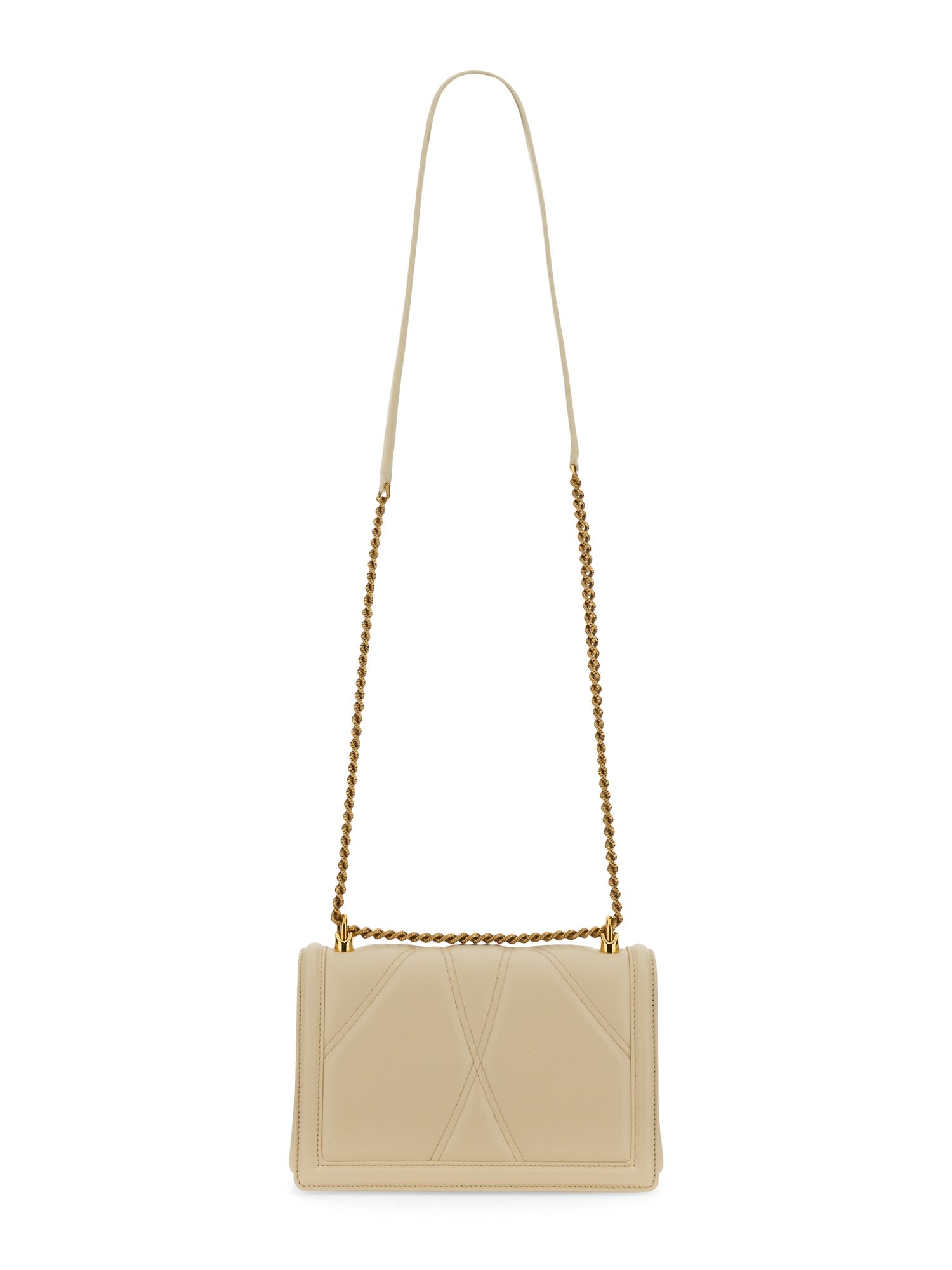 ショルダーバッグ・ポシェット DOLCE & GABBANA IVORY NAPPA LEATHER DEVOTION SHOULDER BAG Dolce & Gabbana Women Ivory Nappa Leather Devotion Shoulder