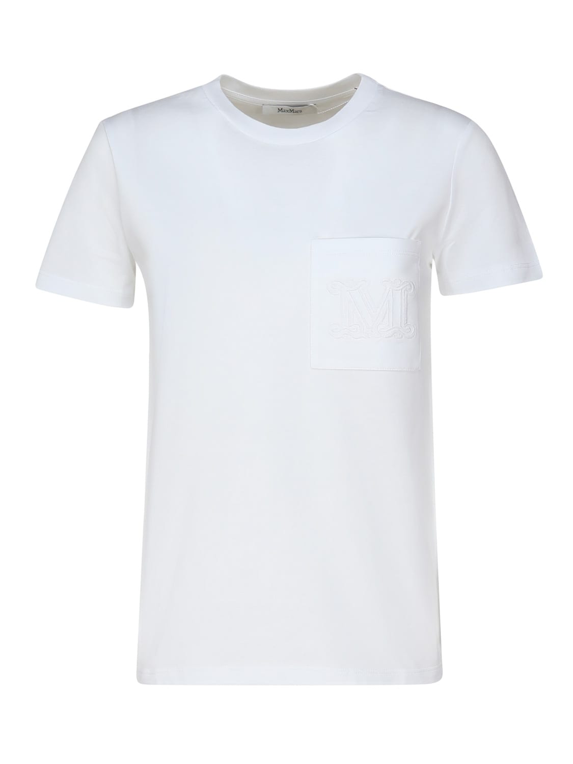 Max Mara M Monogram Cotton Jersey T-shirt Clothing In White