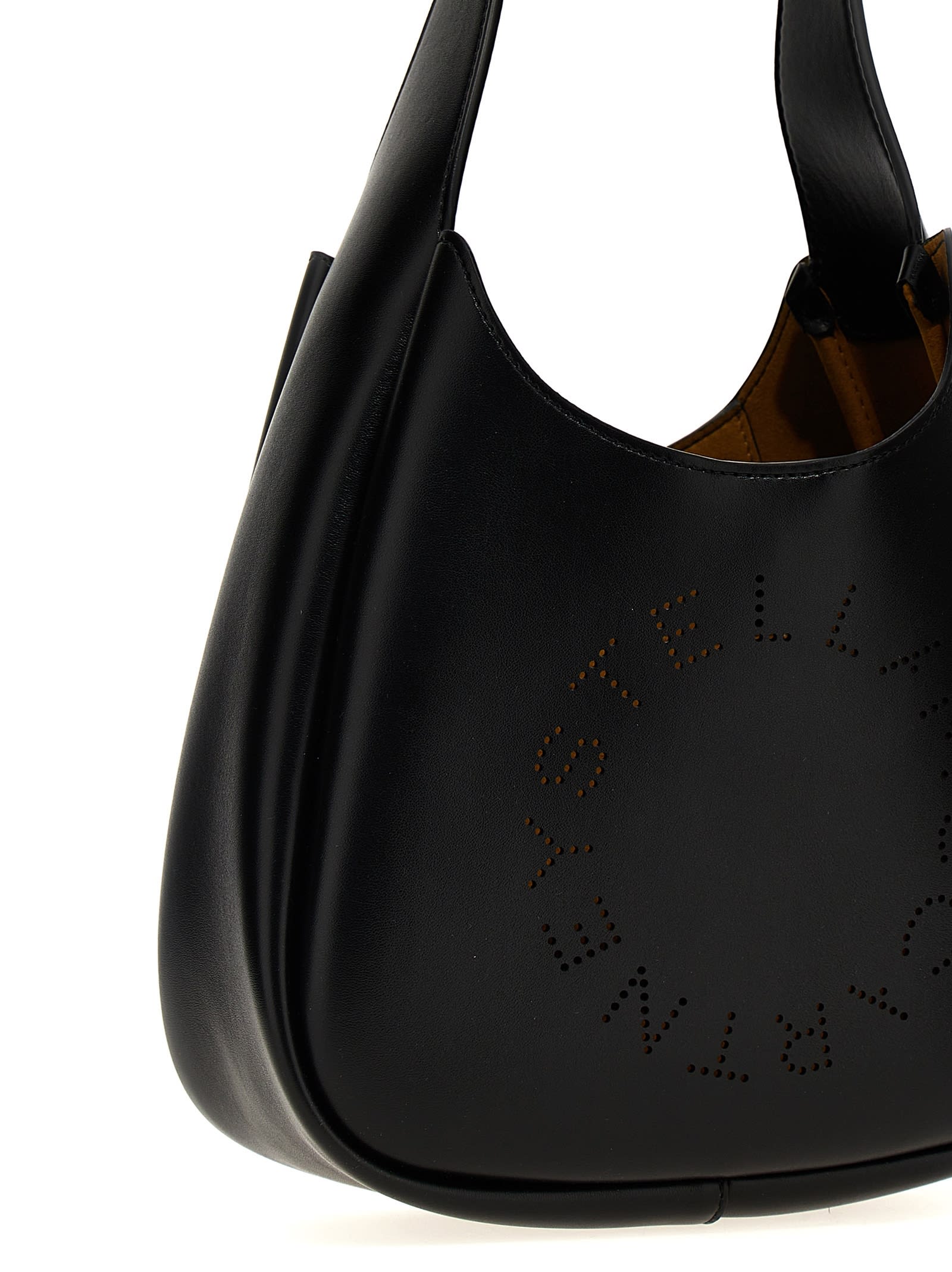 Shop Stella Mccartney Small Hobo Shoulder Bag In Black