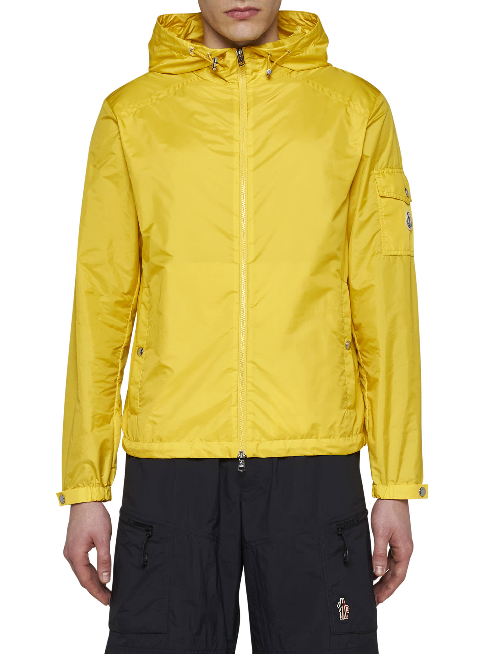 Shop Moncler Jacket In Yellow