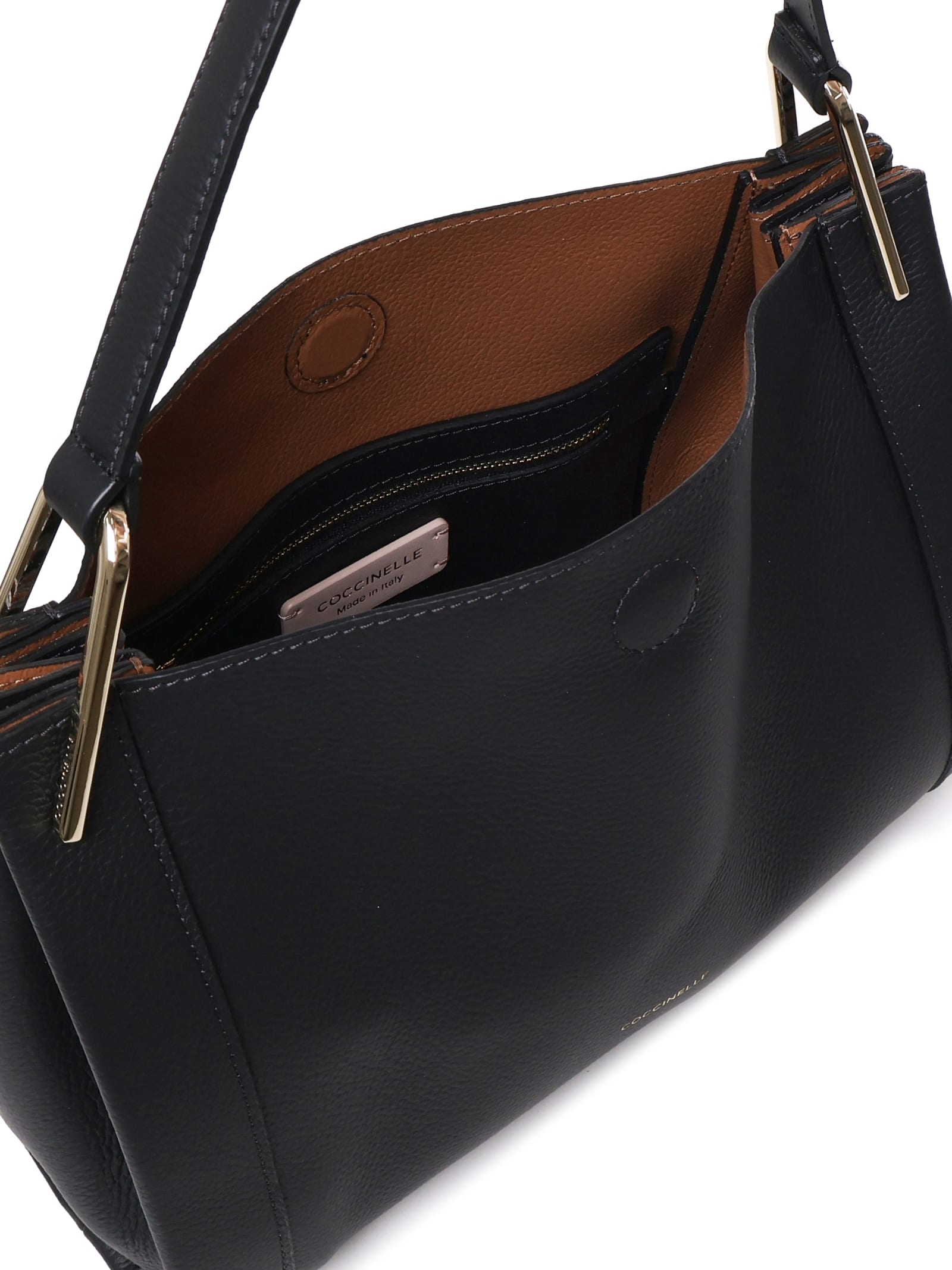 Shop Coccinelle Tote Bag Wallace In Black