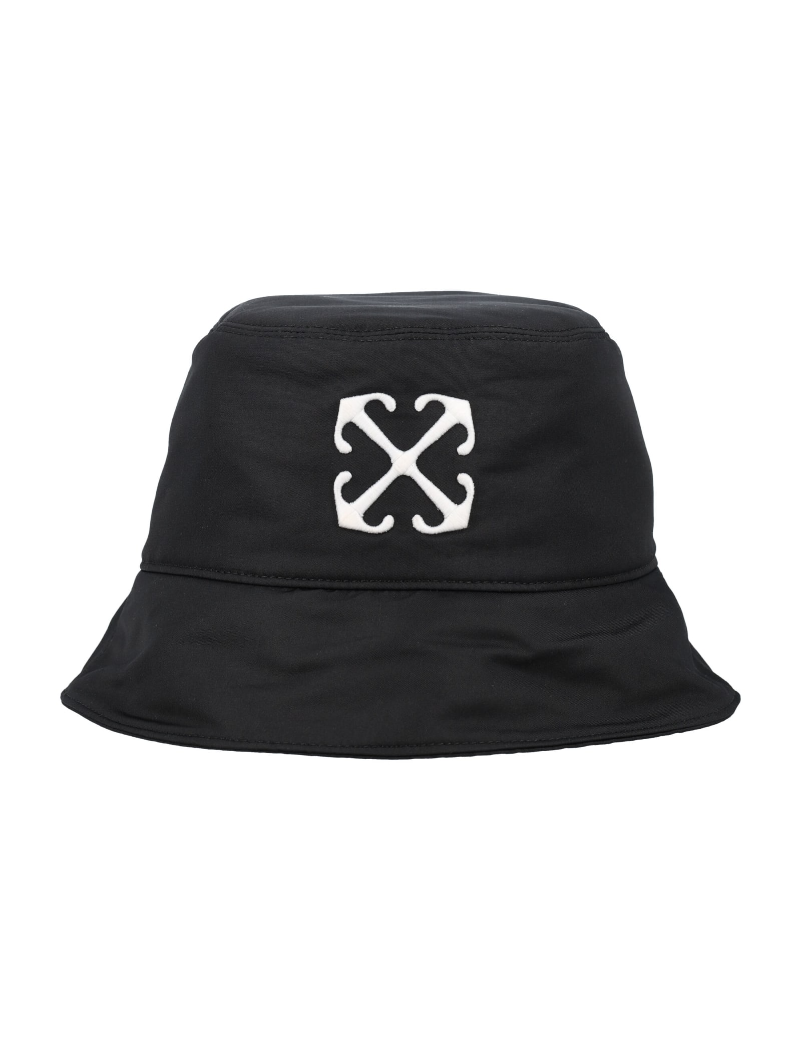 Off-white Arrow Bucket Hat In Black