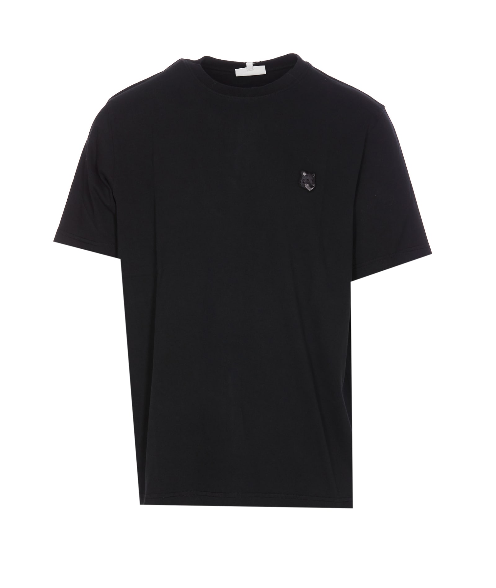 Shop Maison Kitsuné Bold Fox Head Patch Comfort T-shirt In P199 Black