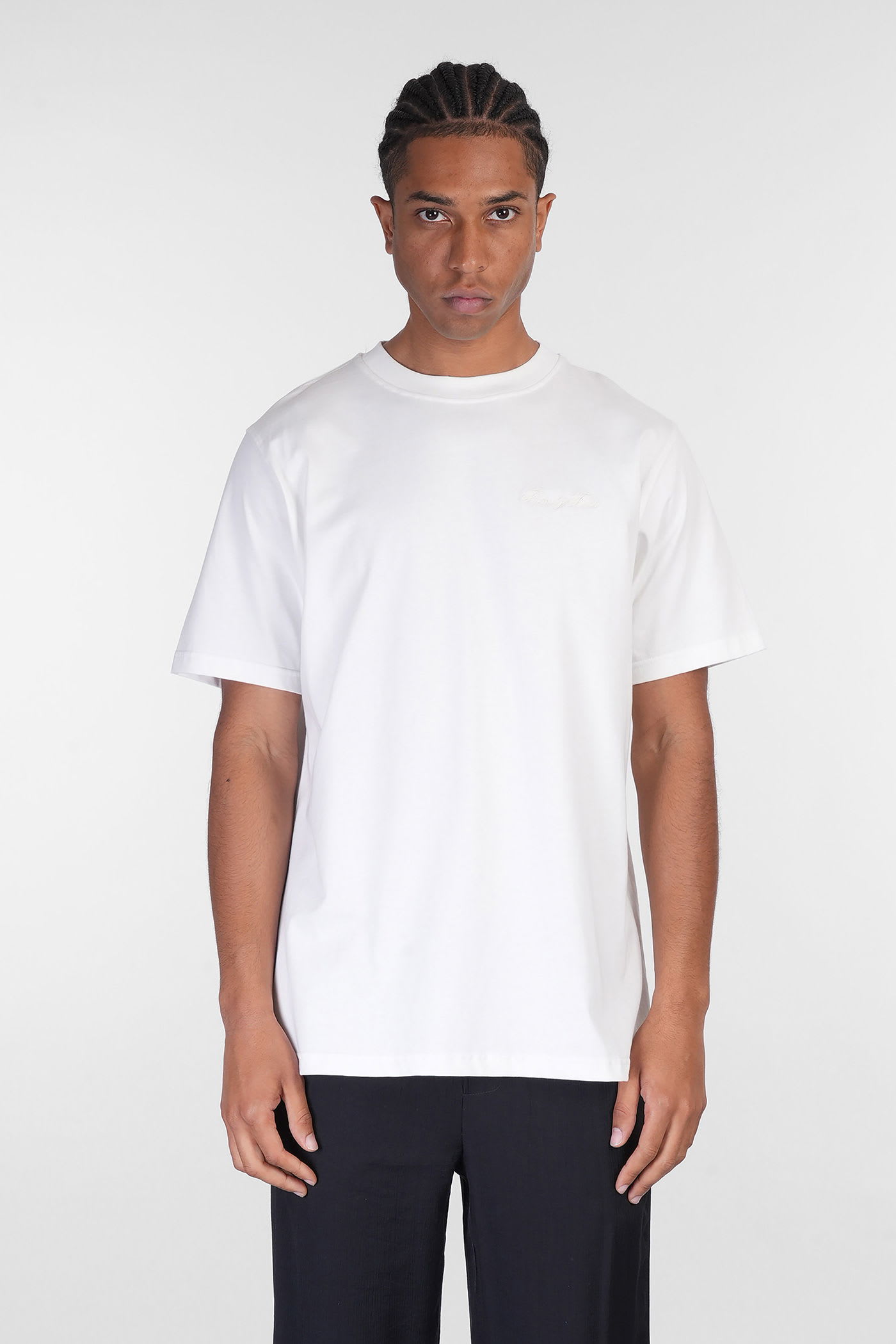 T-shirt In White Cotton