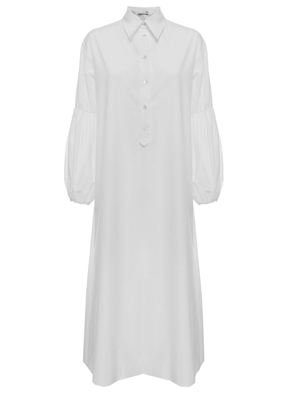 Douuod Womans White Cotton Long Dress