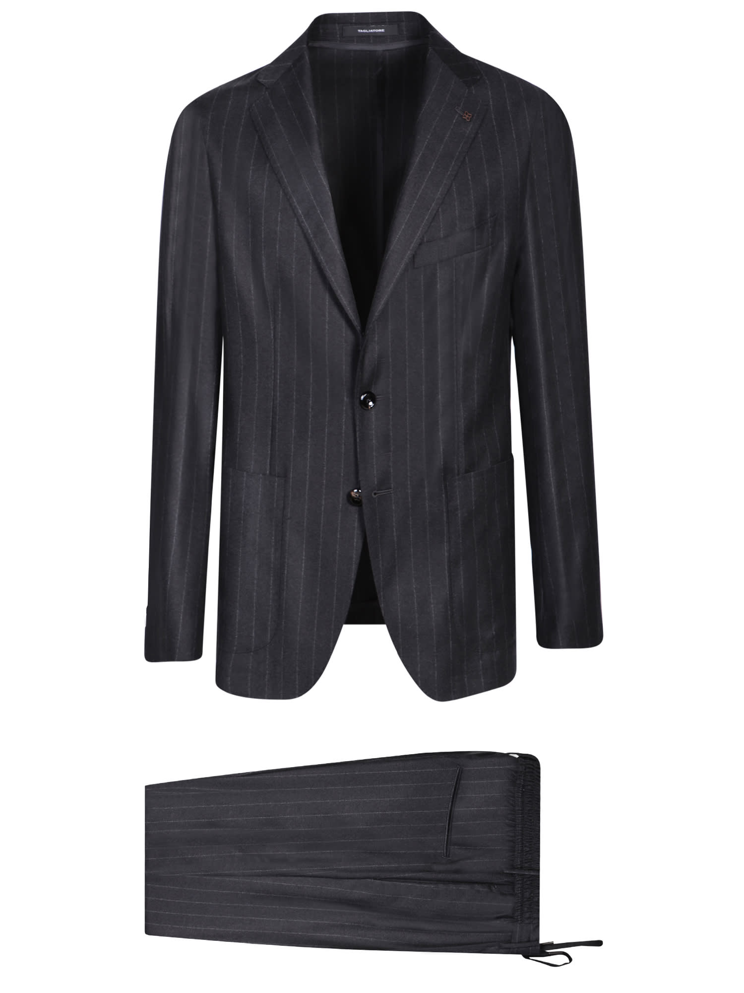Pinstripe Grey Suit