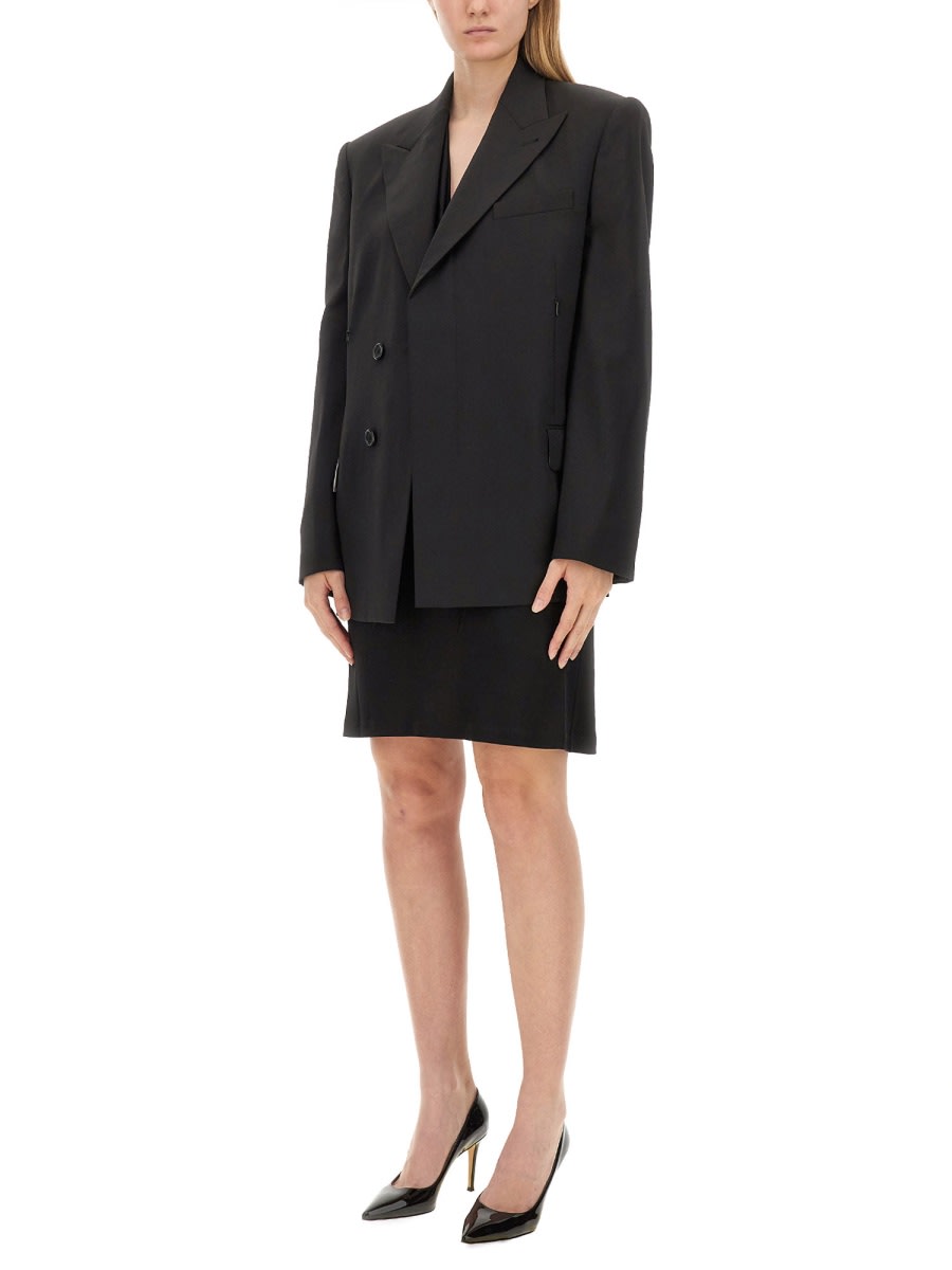 Shop Helmut Lang Oversize Fit Jacket In Black