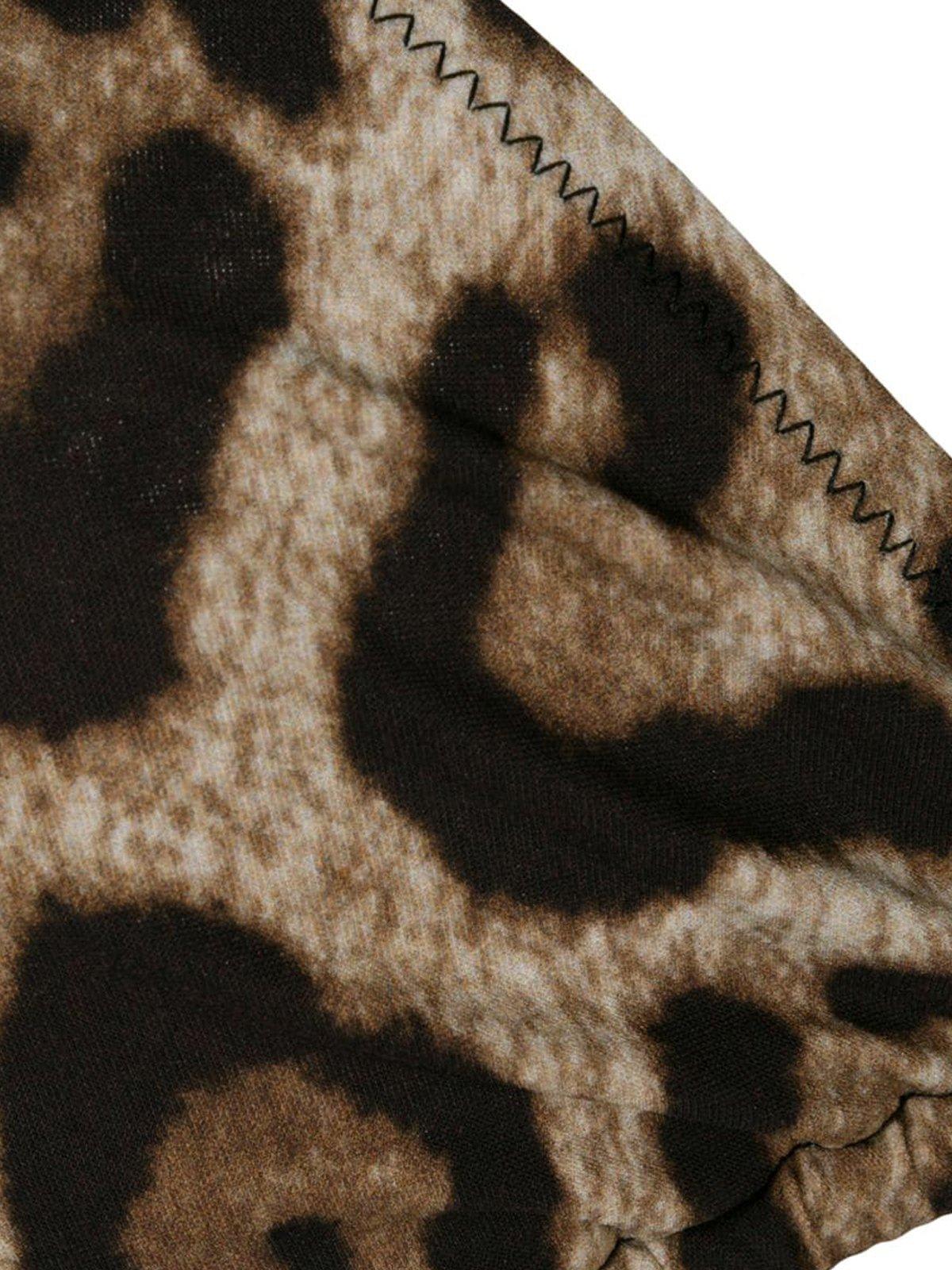 Shop Dolce & Gabbana Leopard Print Bikini Top