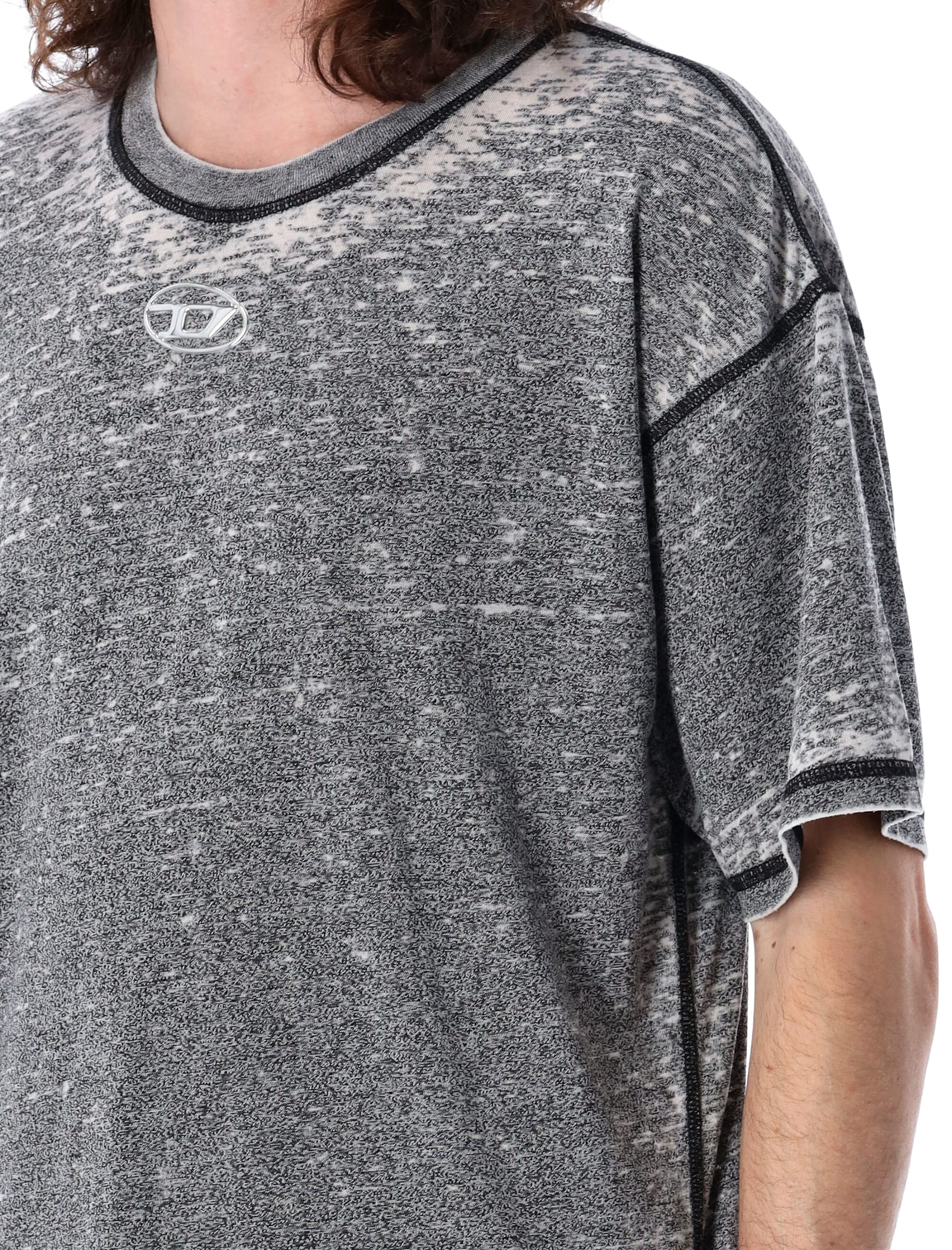 Diesel T-shirt "t-boxt-pak" In Grey