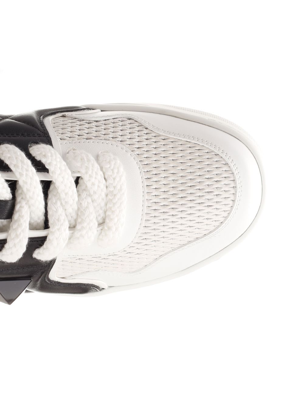 Shop Valentino One Stud Sneaker In White