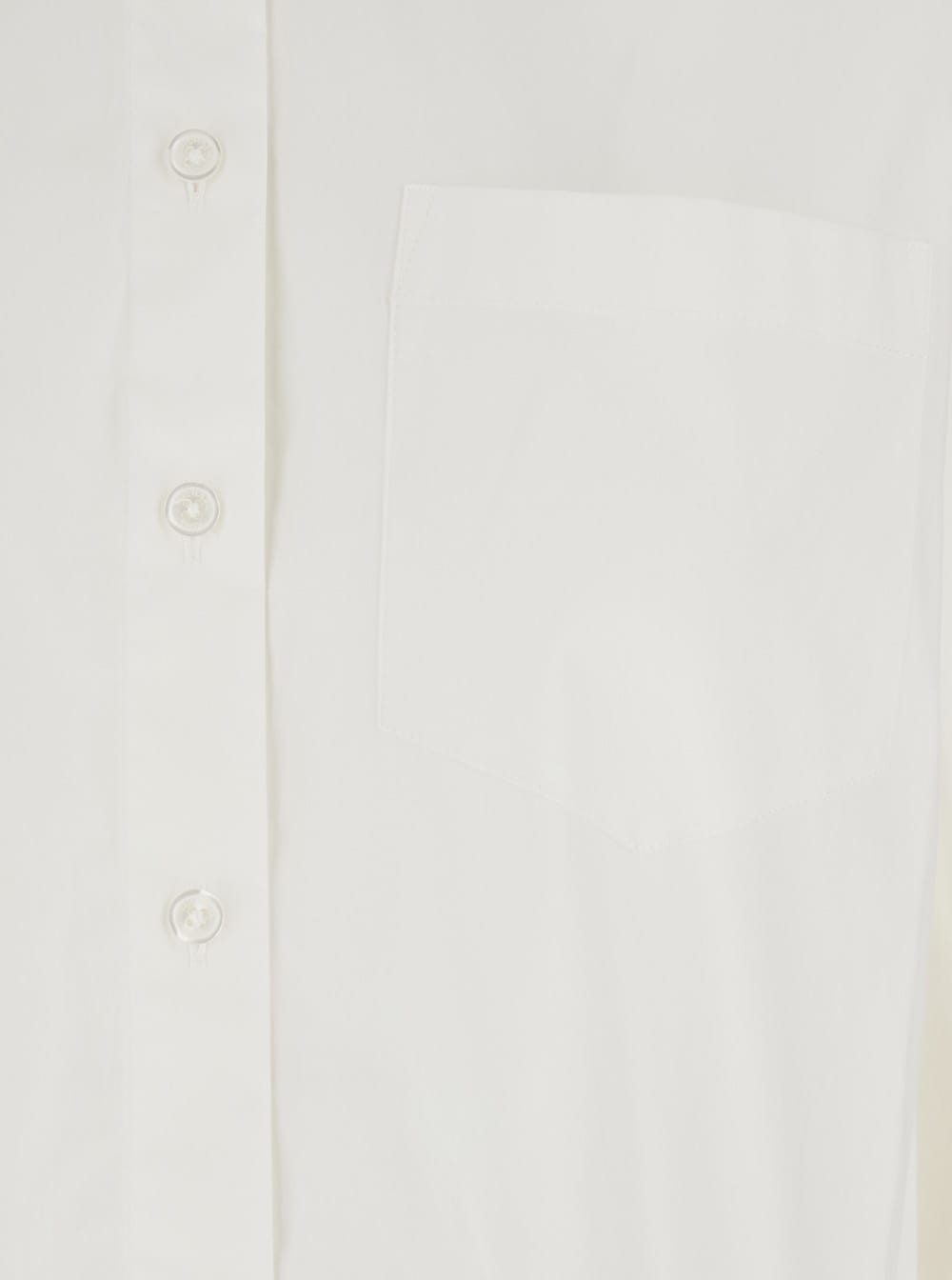 Michael Kors White Shirt With Button Down Collar And Logo Plaque On The Rear In Cotton Stretch Woman In White