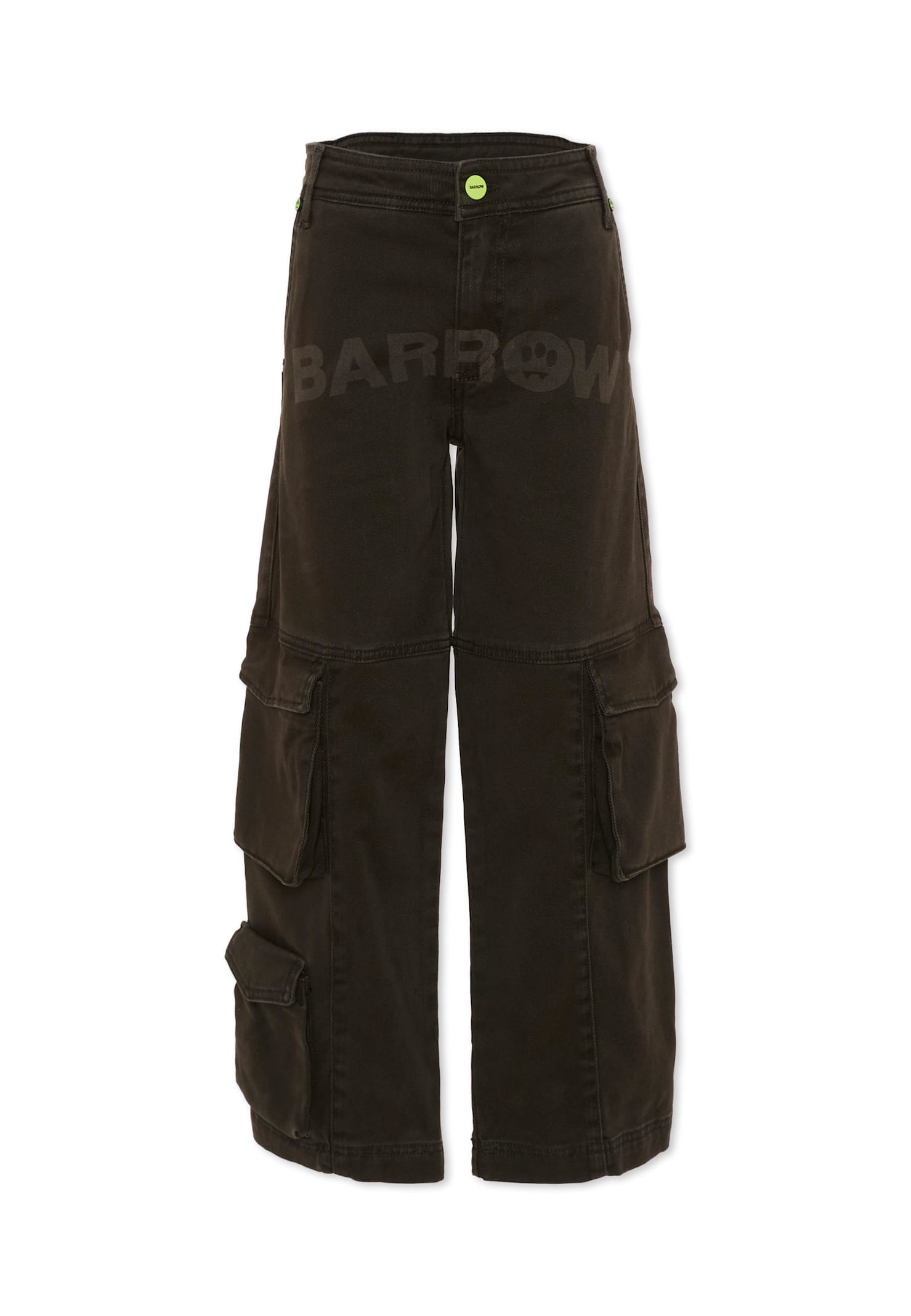 Barrow Logo-print Cargo Pants In Brown