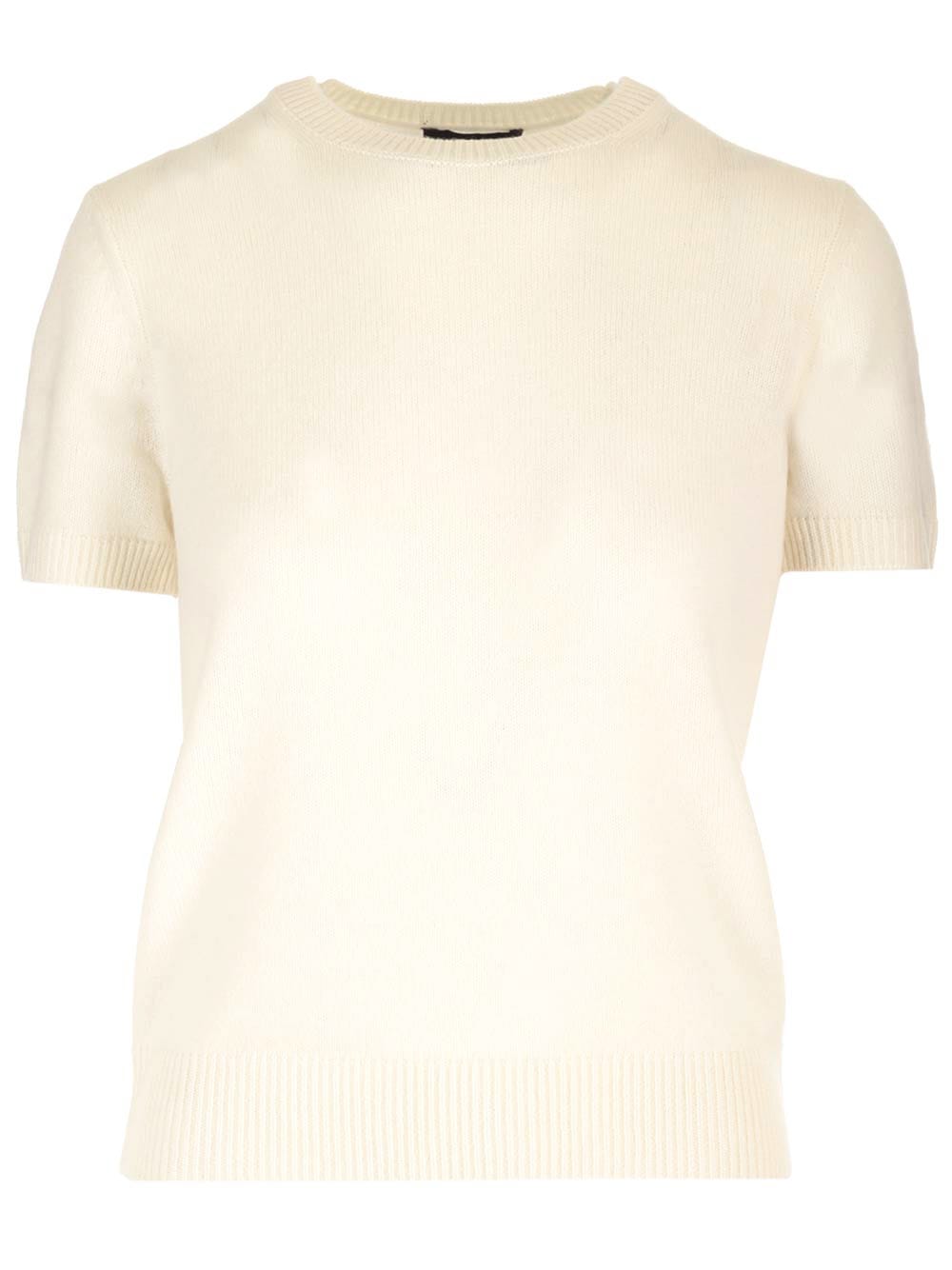 Shop Theory Wool T-shirt In Ivory