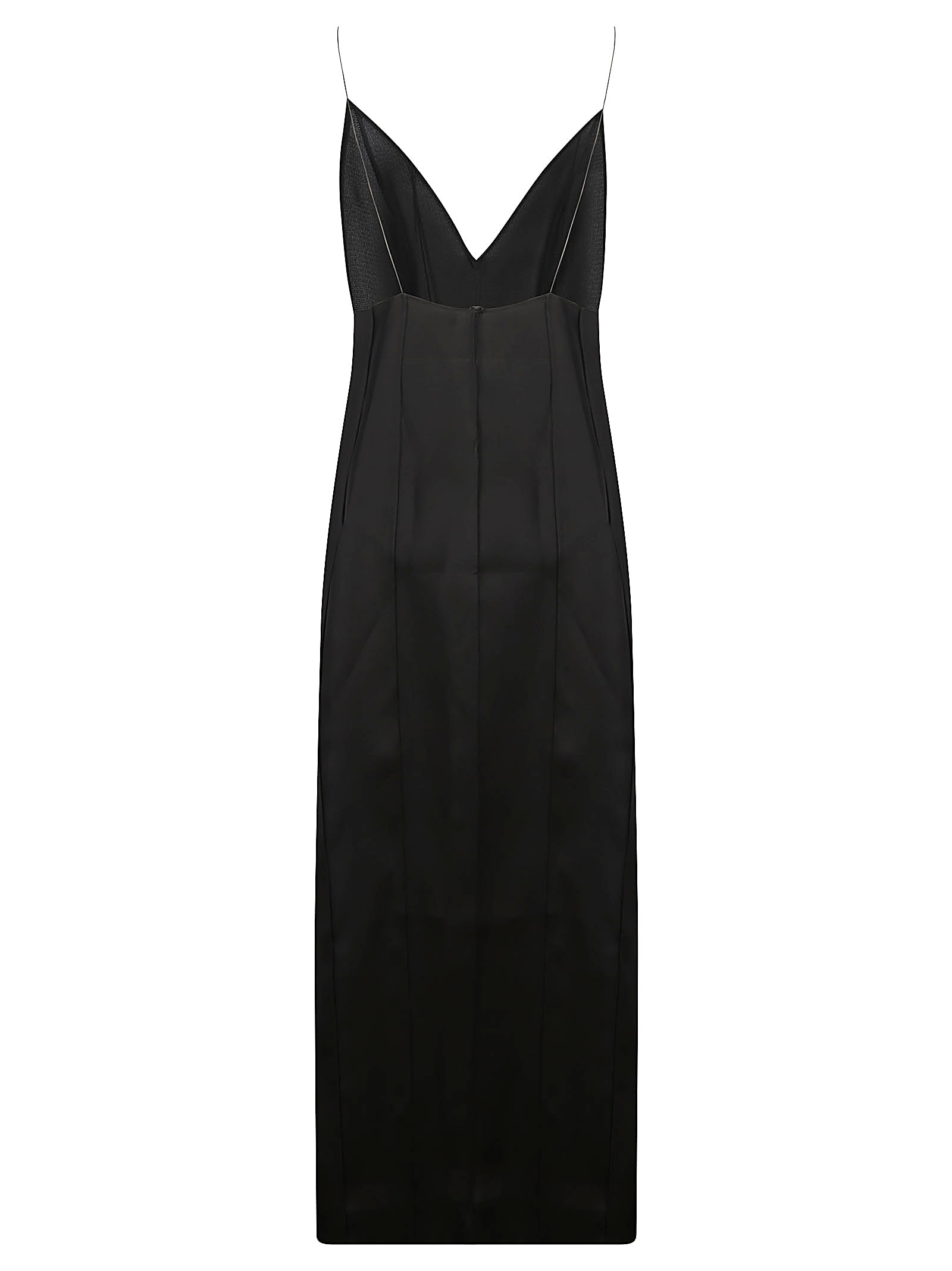 Khaite Yao Strapless Column Maxi Dress In Black