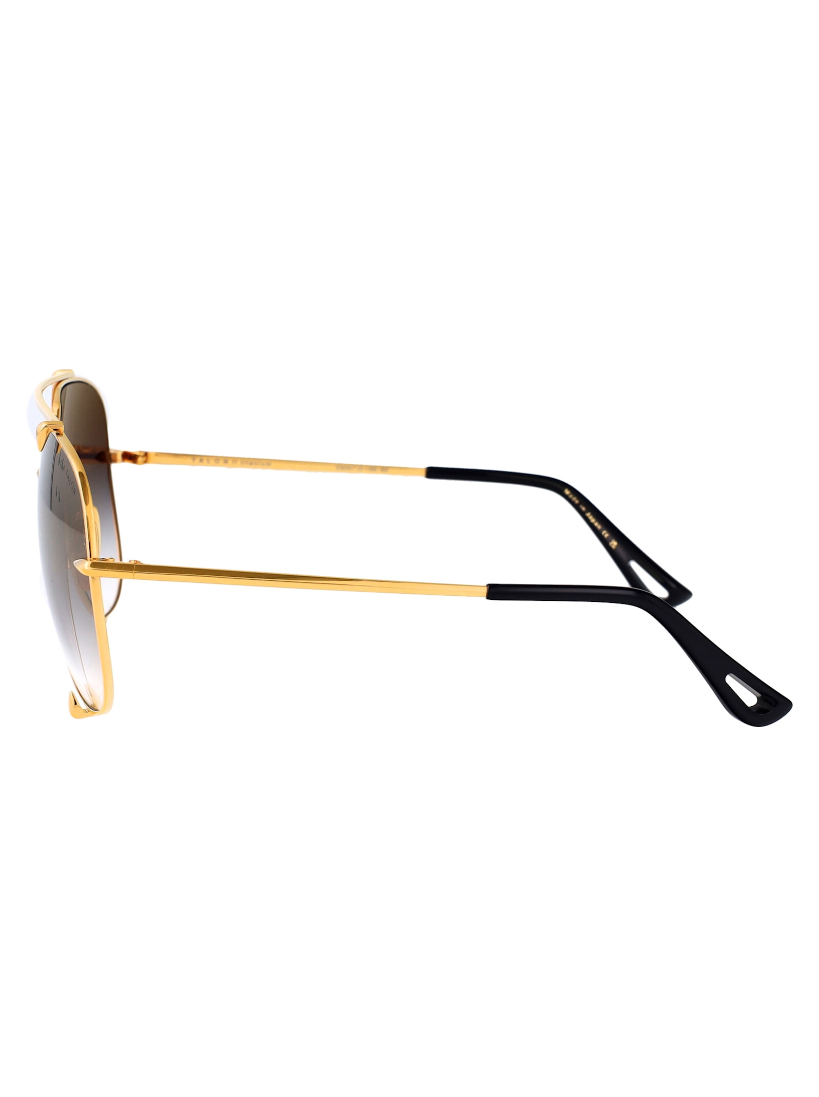 Dita Talon Sunglasses In 18k Gold W/ Dark Grey To Clear-gold Flash - Ar