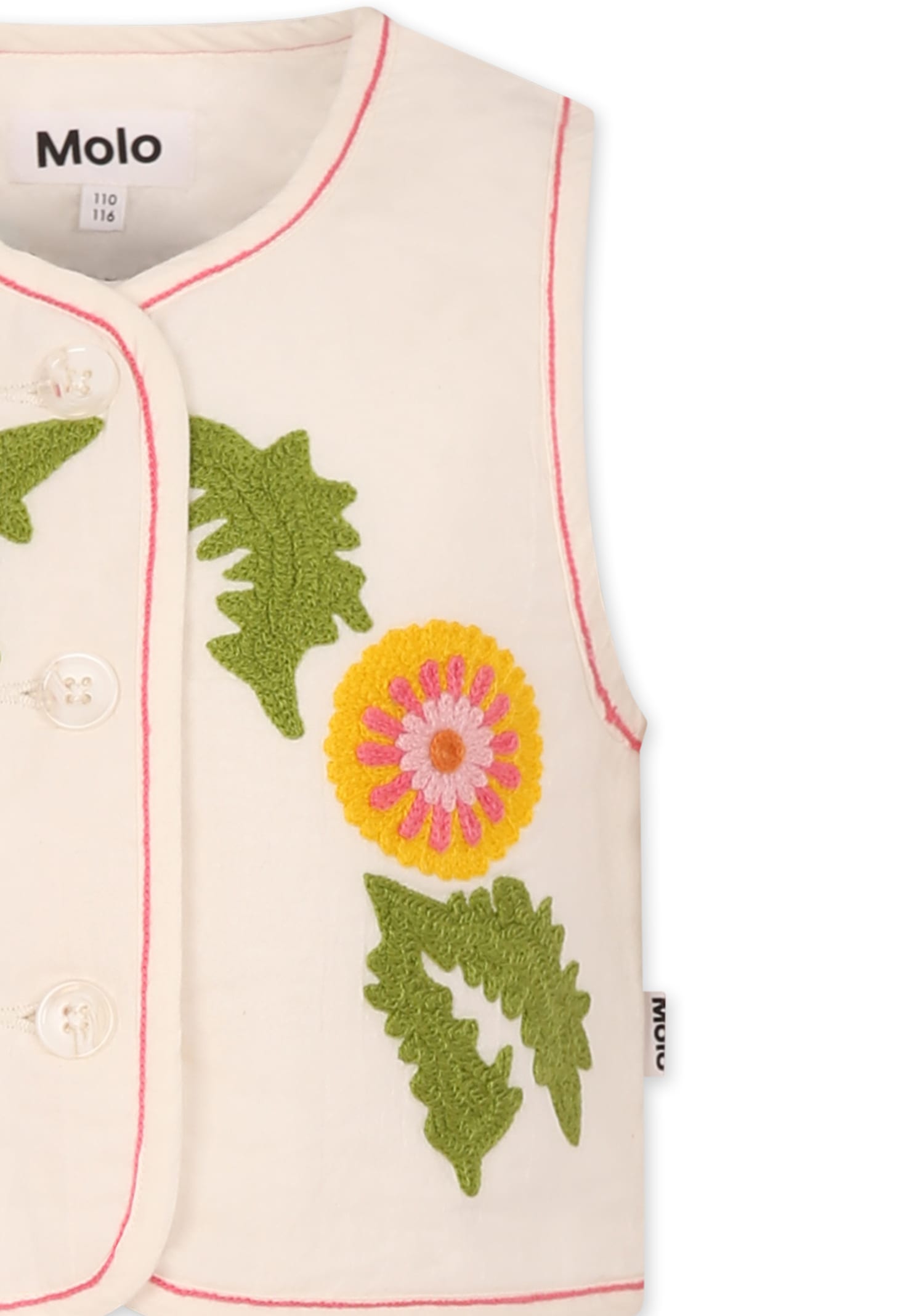 Molo Heather Gilet In Ivory