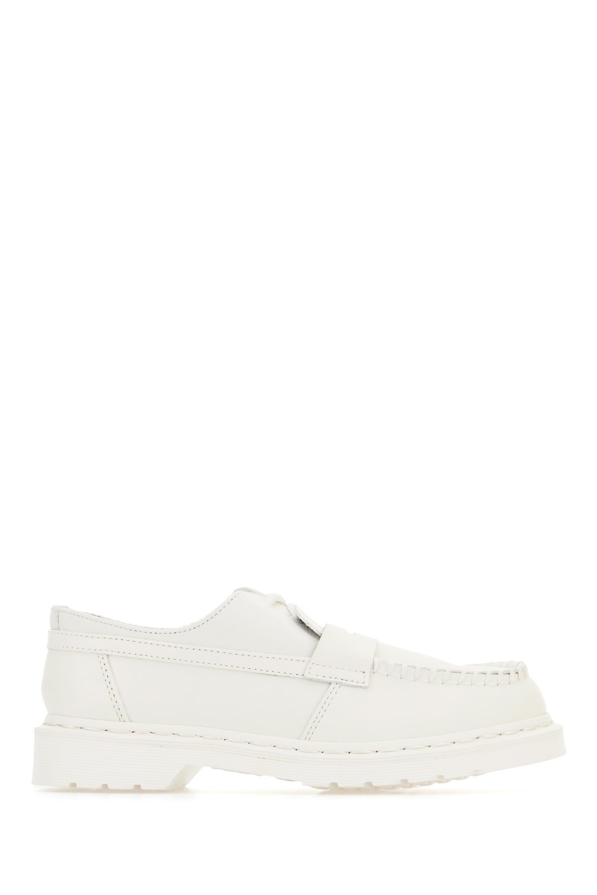 Mm6 Maison Margiela X Dr. Martens Leather Moccasin Loafers In White