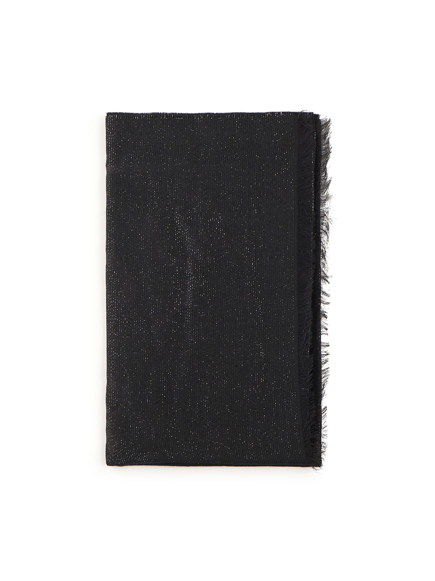 Coccinelle Wool Blend Stole In Black