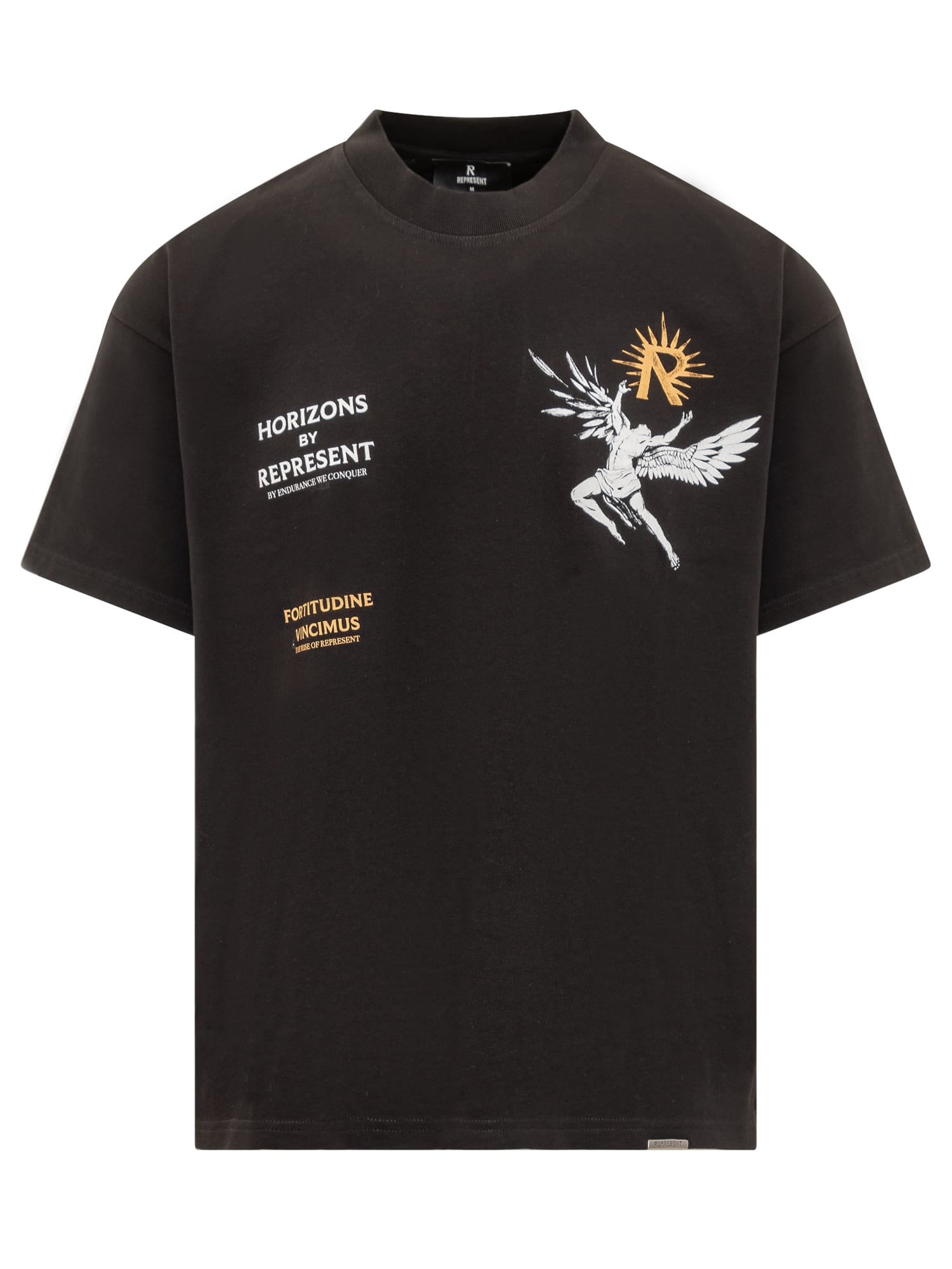 Shop Represent Icarus T-shirt In Jet Black