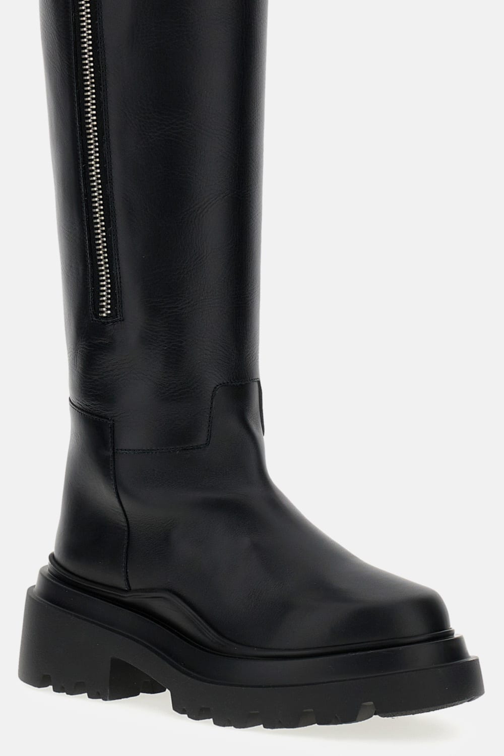 Plan C Knee-high Zip Boots In Multi
