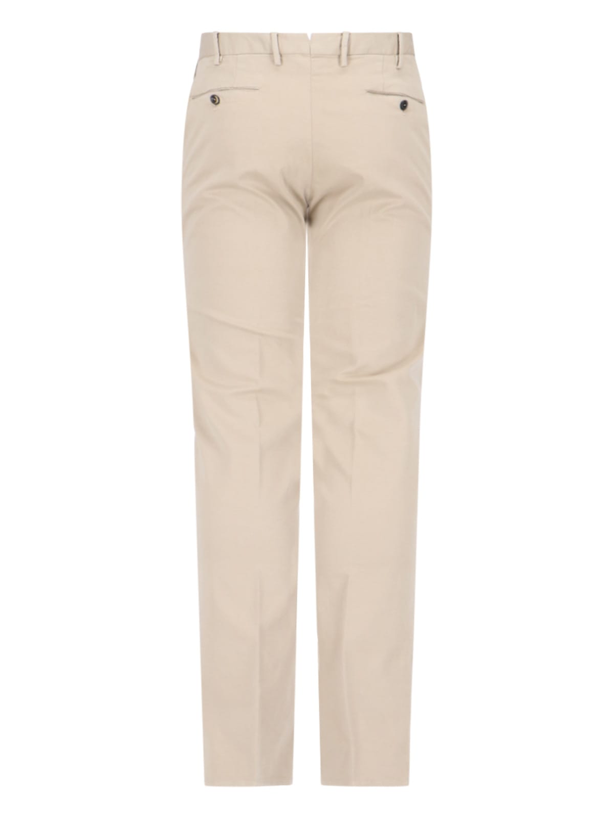 Shop Pt Torino Chinos In Beige