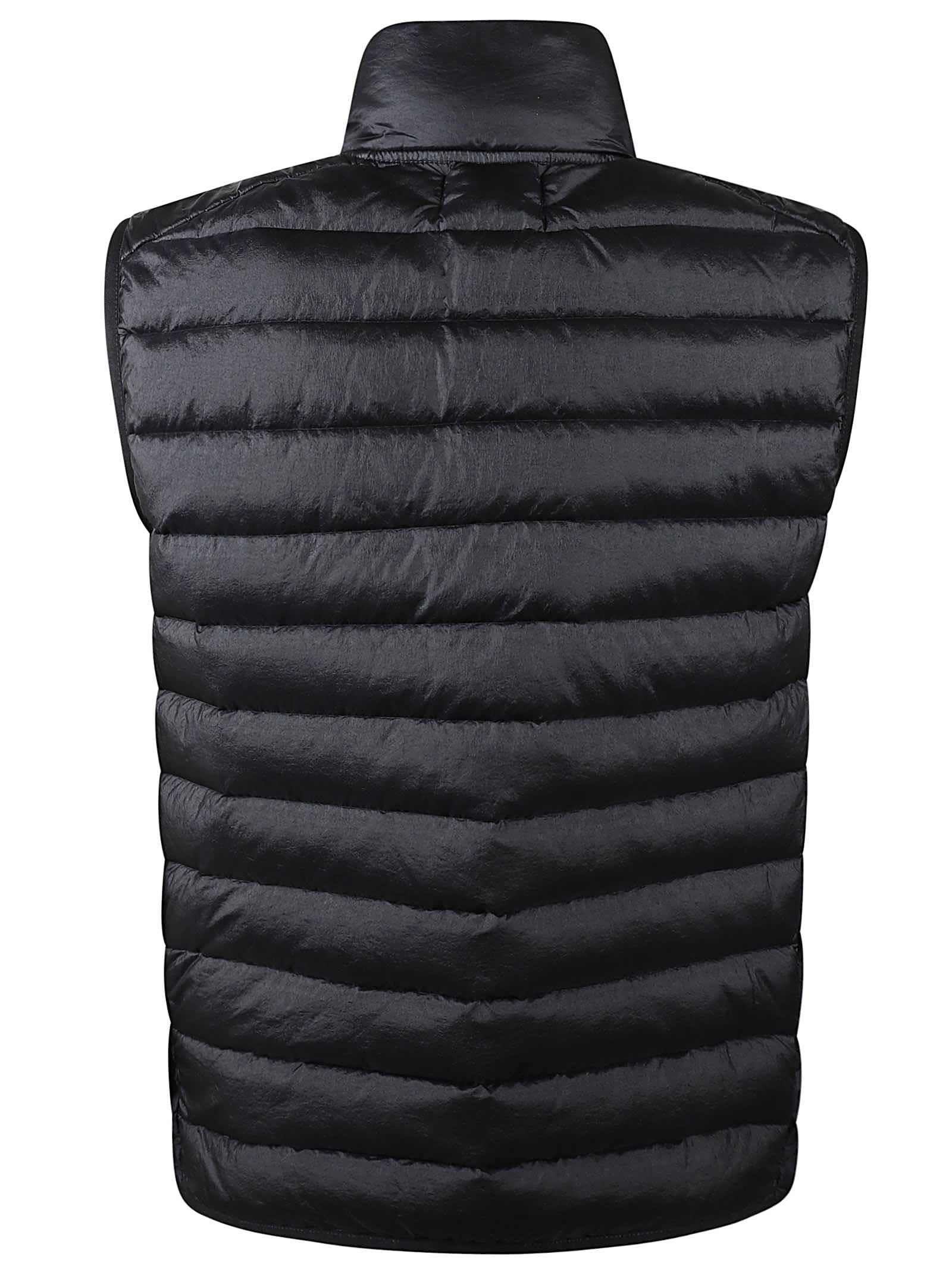 Shop Stone Island Sleeveless Realdown Jacket In Navy Blue