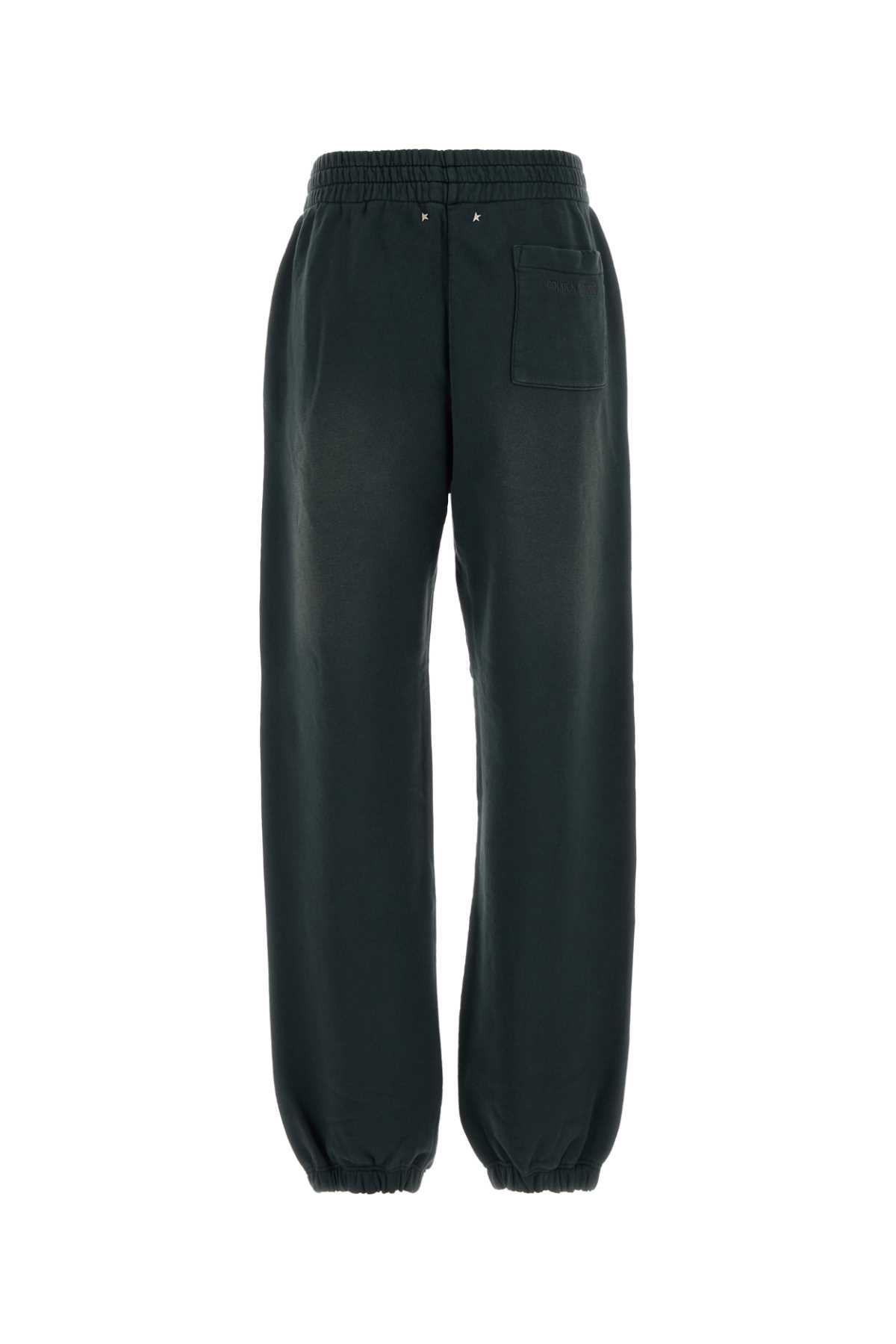 Golden Goose Deluxe Brand Slate Cotton Niccolò Joggers In Black