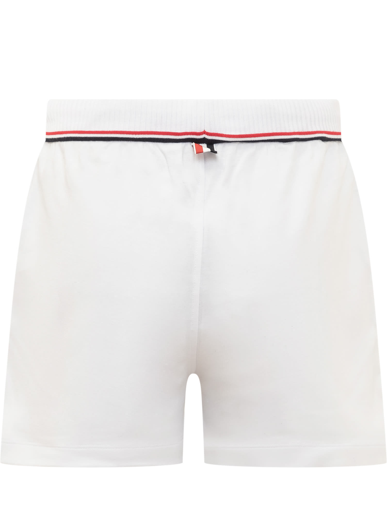 Shop Thom Browne Sweat Shorts In White