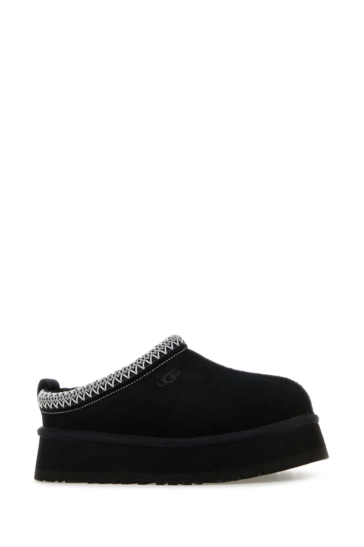 Ugg Black Suede Tazz Ii Slippers In Black