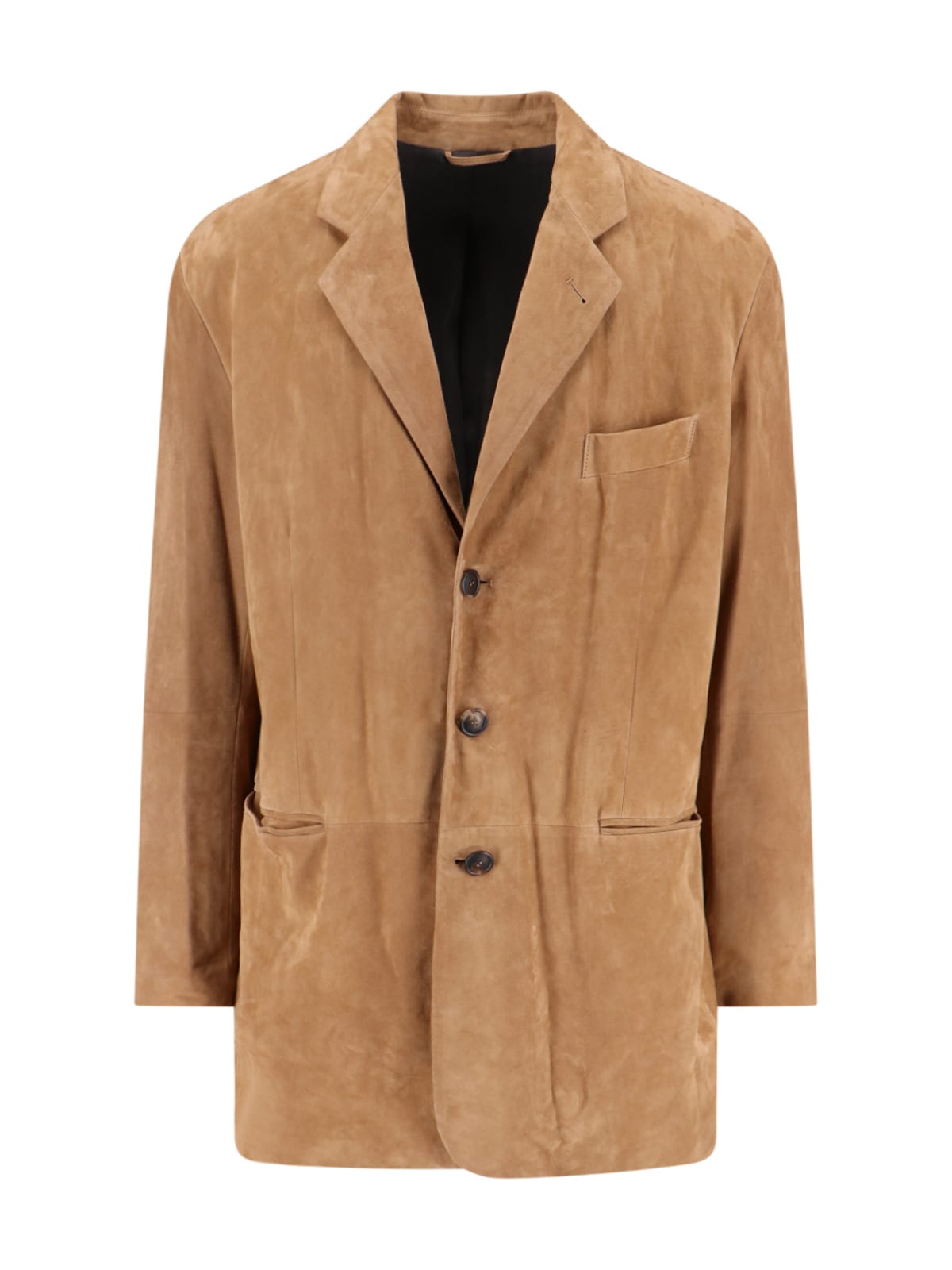 Single-breasted Suede Jacket