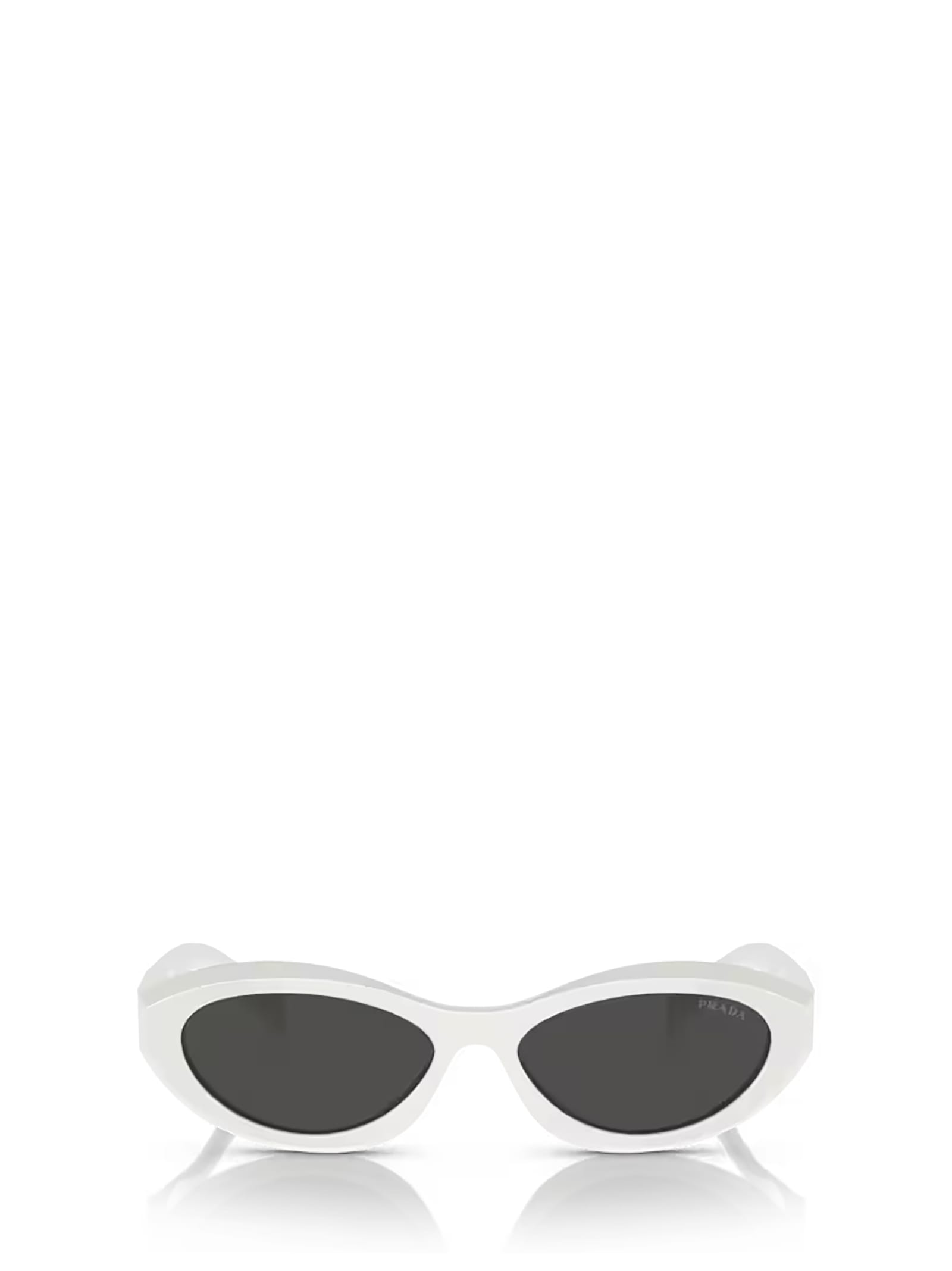 Prada Woman Sunglasses Pr 26zs In Black / Talc