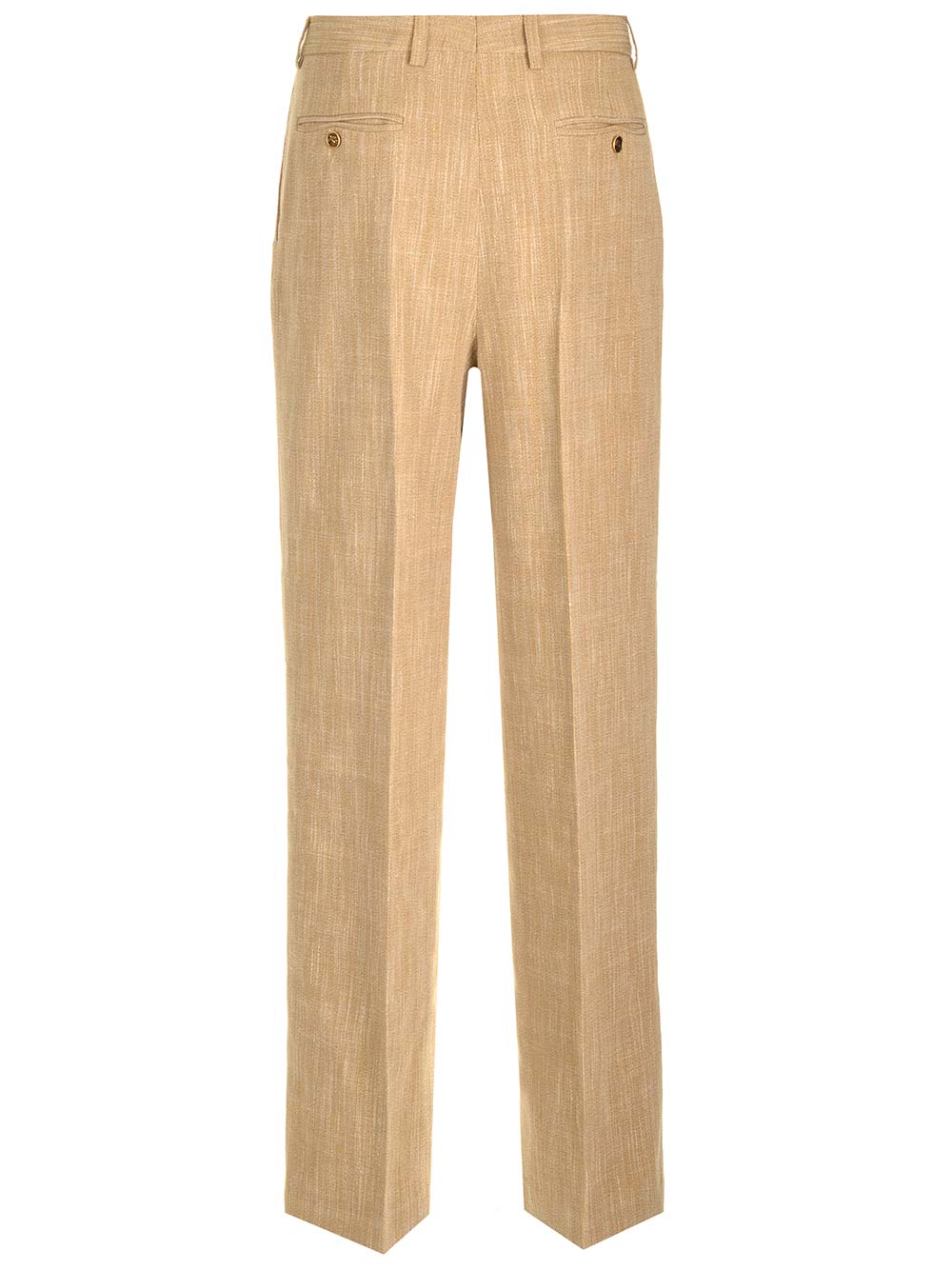 Shop Etro Wide-leg Trousers In Beige