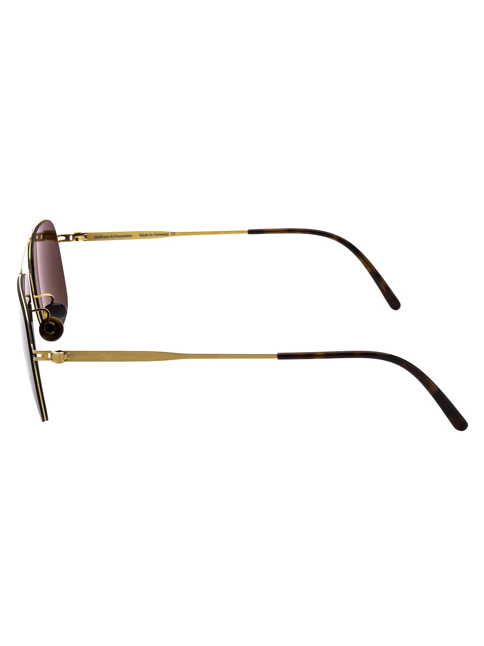 Shop Haffmans & Neumeister Clipper Sunglasses In 003 Gold