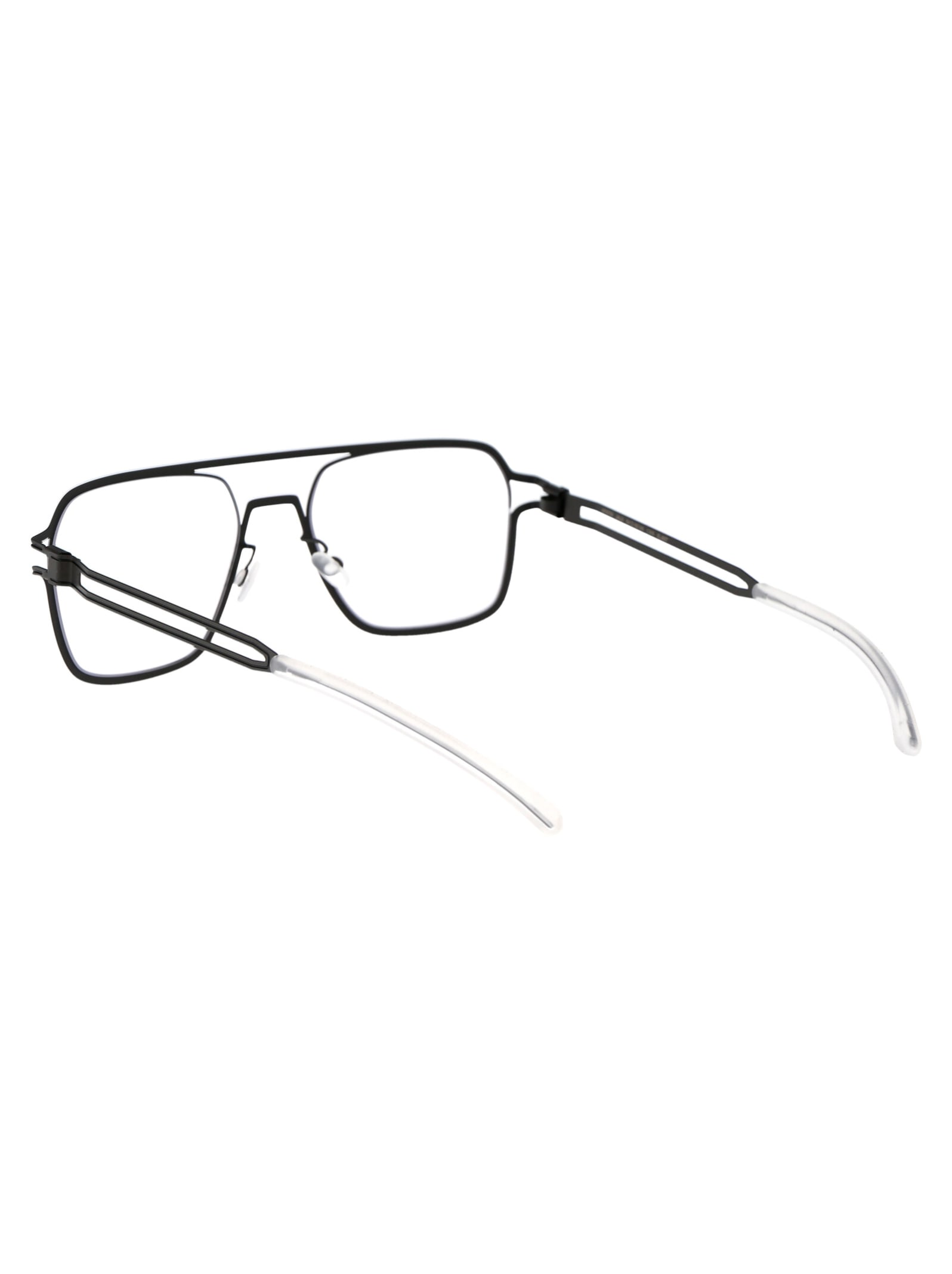 Shop Mykita Jalo Glasses In 515 Storm Grey/black Clear