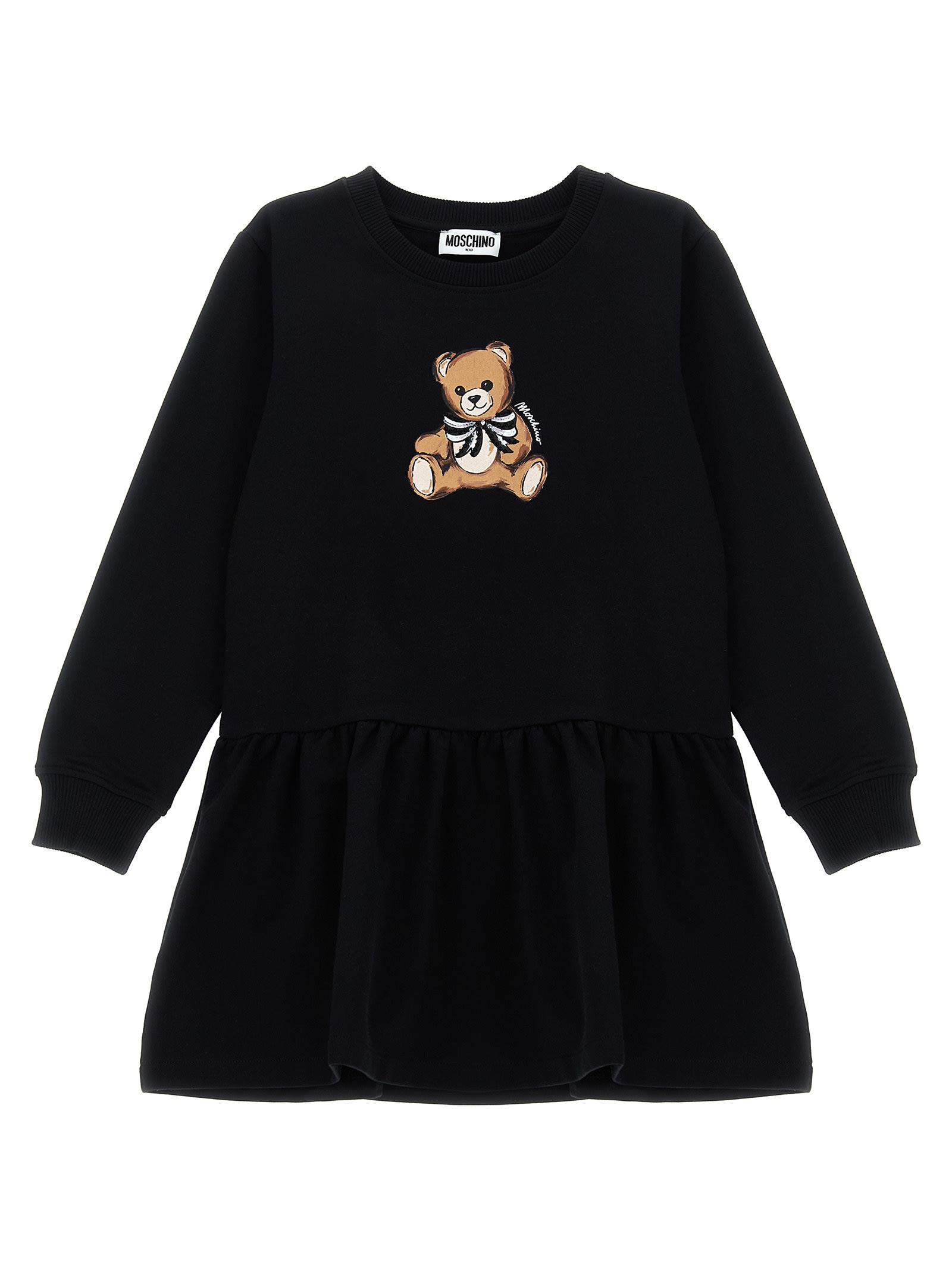 Moschino Cotton Dress In Black
