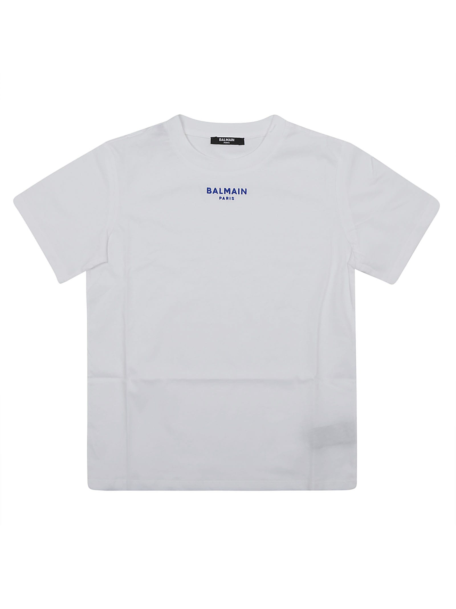 Shop Balmain T-shirt/top In Bl White Blue