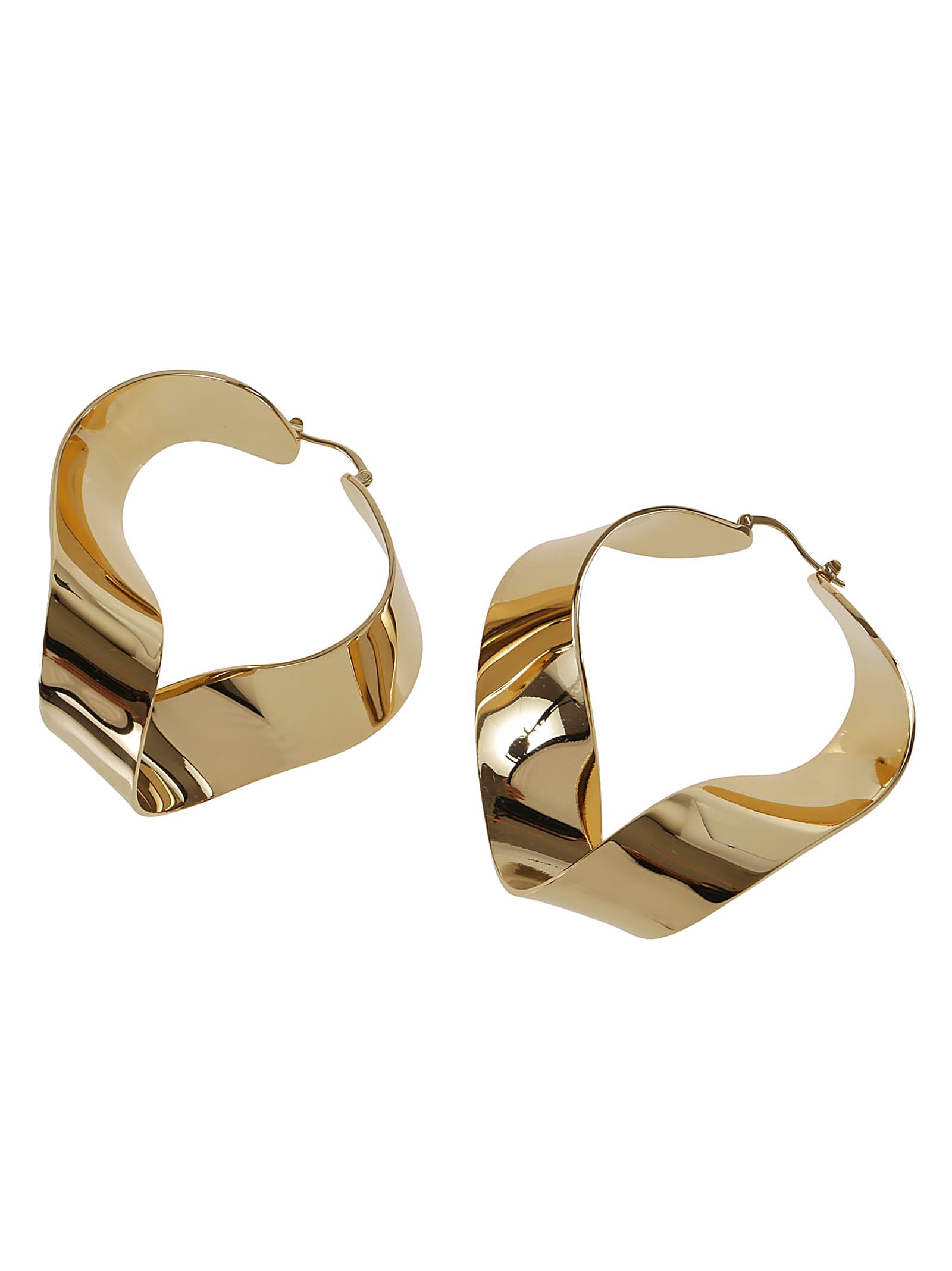 Jil Sander Gold Plumaje Earrings 1