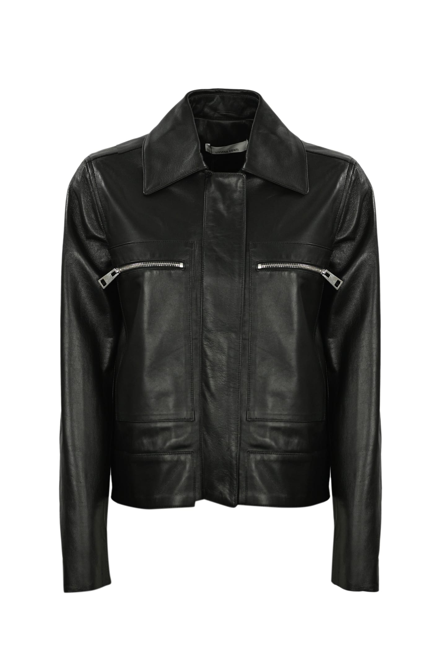 Liviana Conti Leather Jacket | Smart Closet