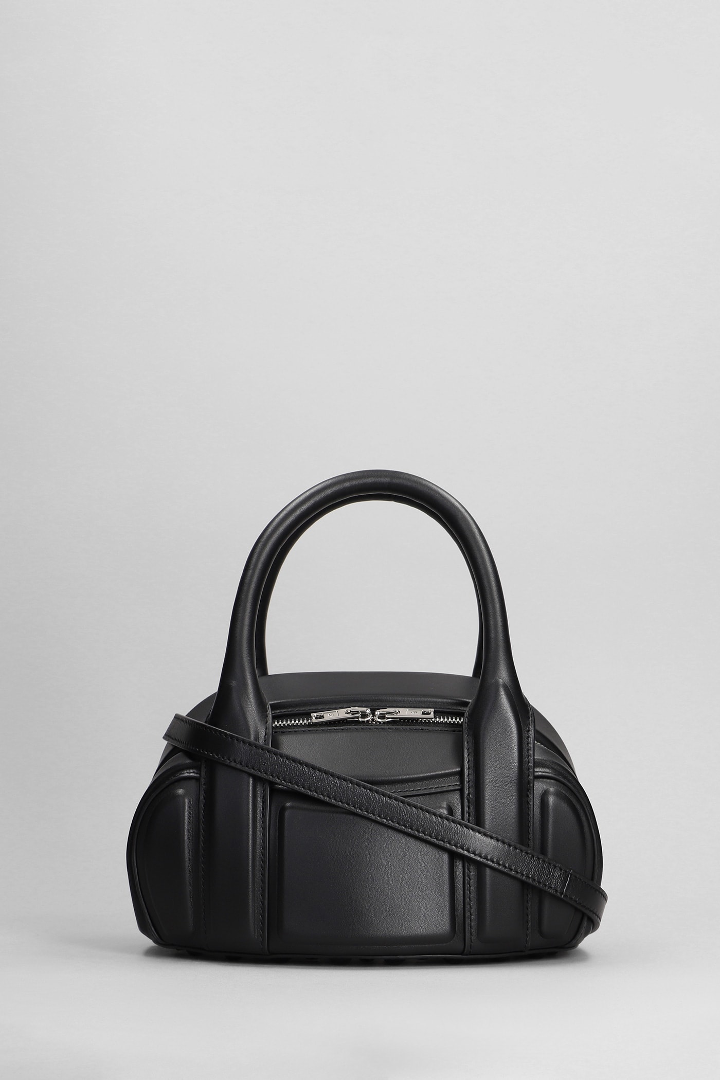 Shop Alexander Wang Roc Shoulder Bag In Black Leather