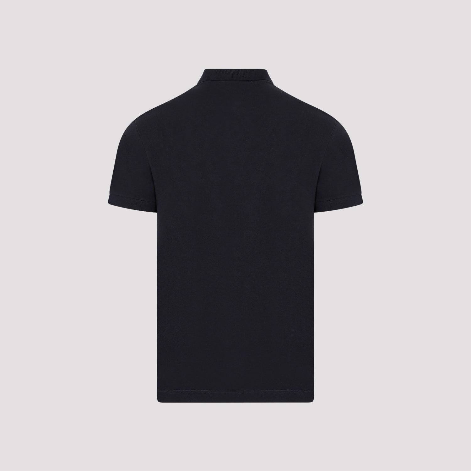 Shop Stone Island Cotton Polo In Navy Blue