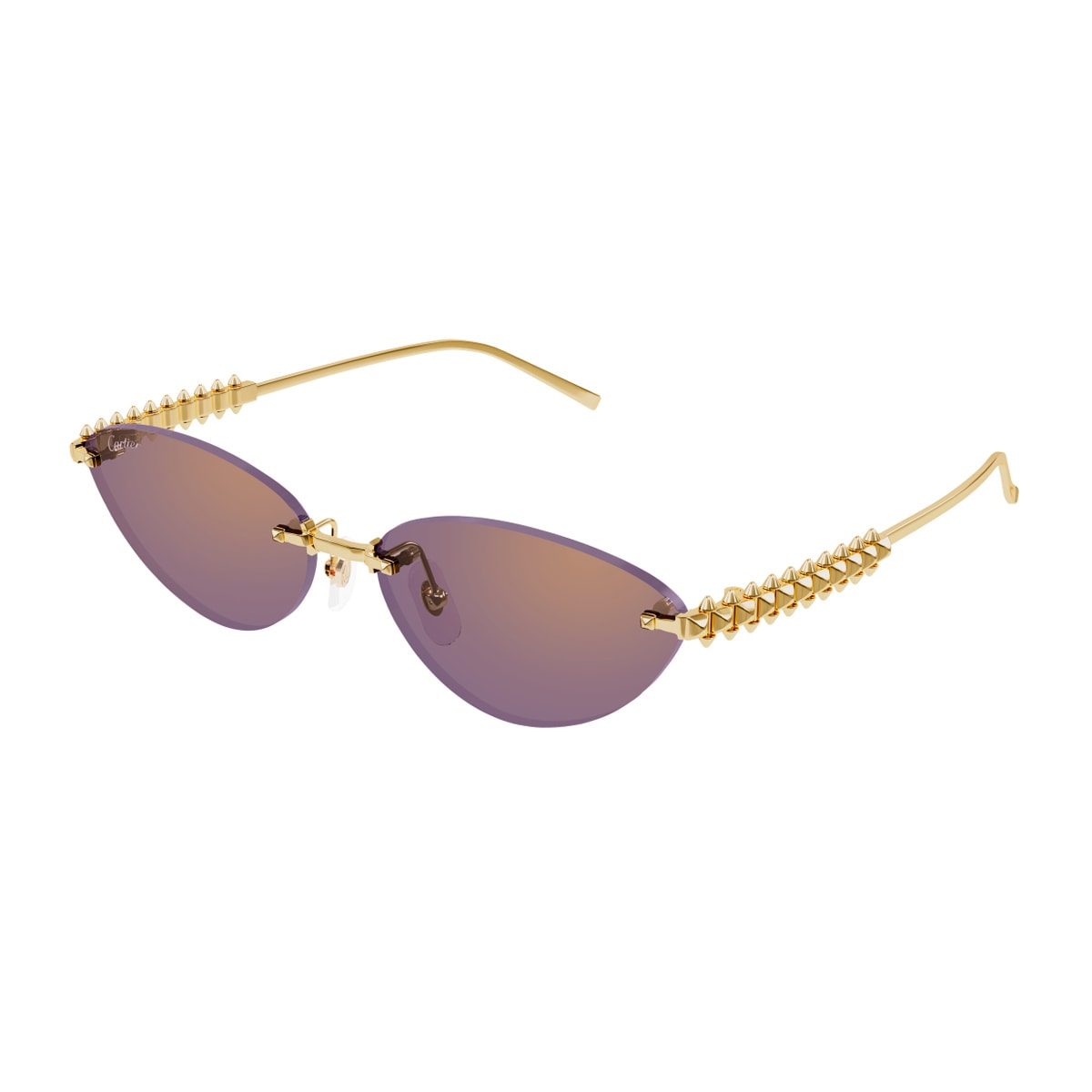 Cartier Clash Sunglasses In Gold