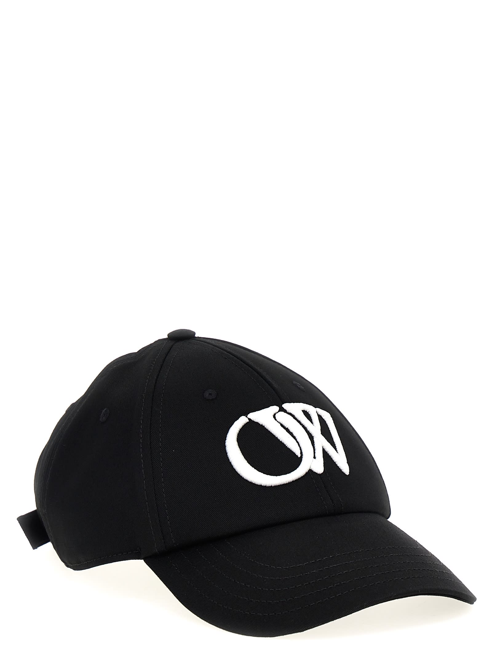 Shop Off-white Drill Ow Baseball Cap In White/black