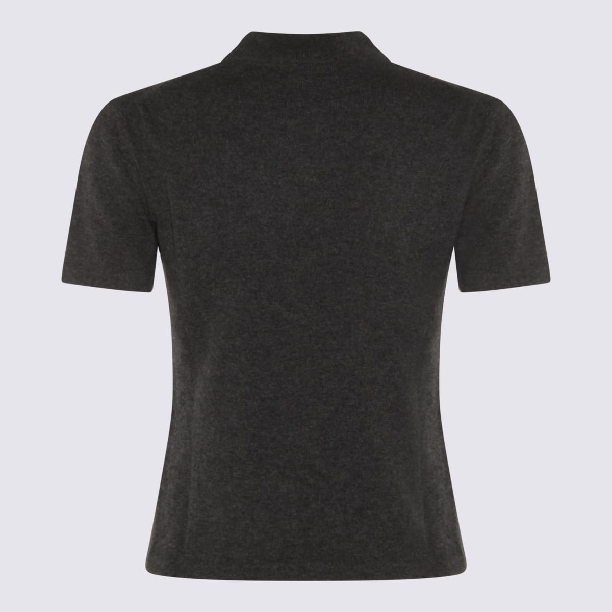 Miu Miu Grey Cashmere Knitwear In Black