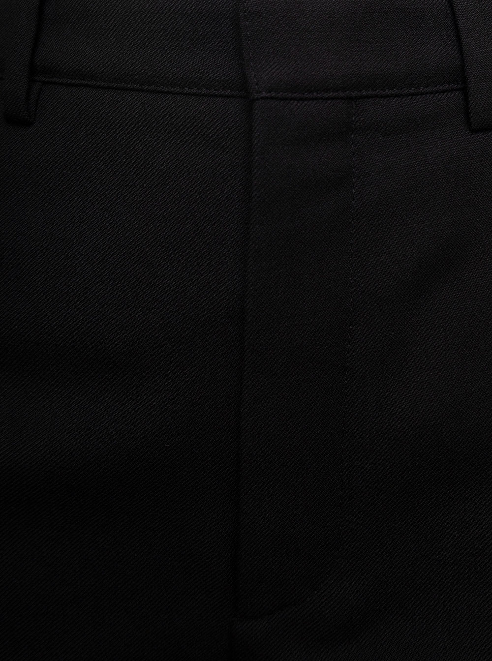 Shop Saint Laurent Black Slim High Waisted Pants In Wool Woman
