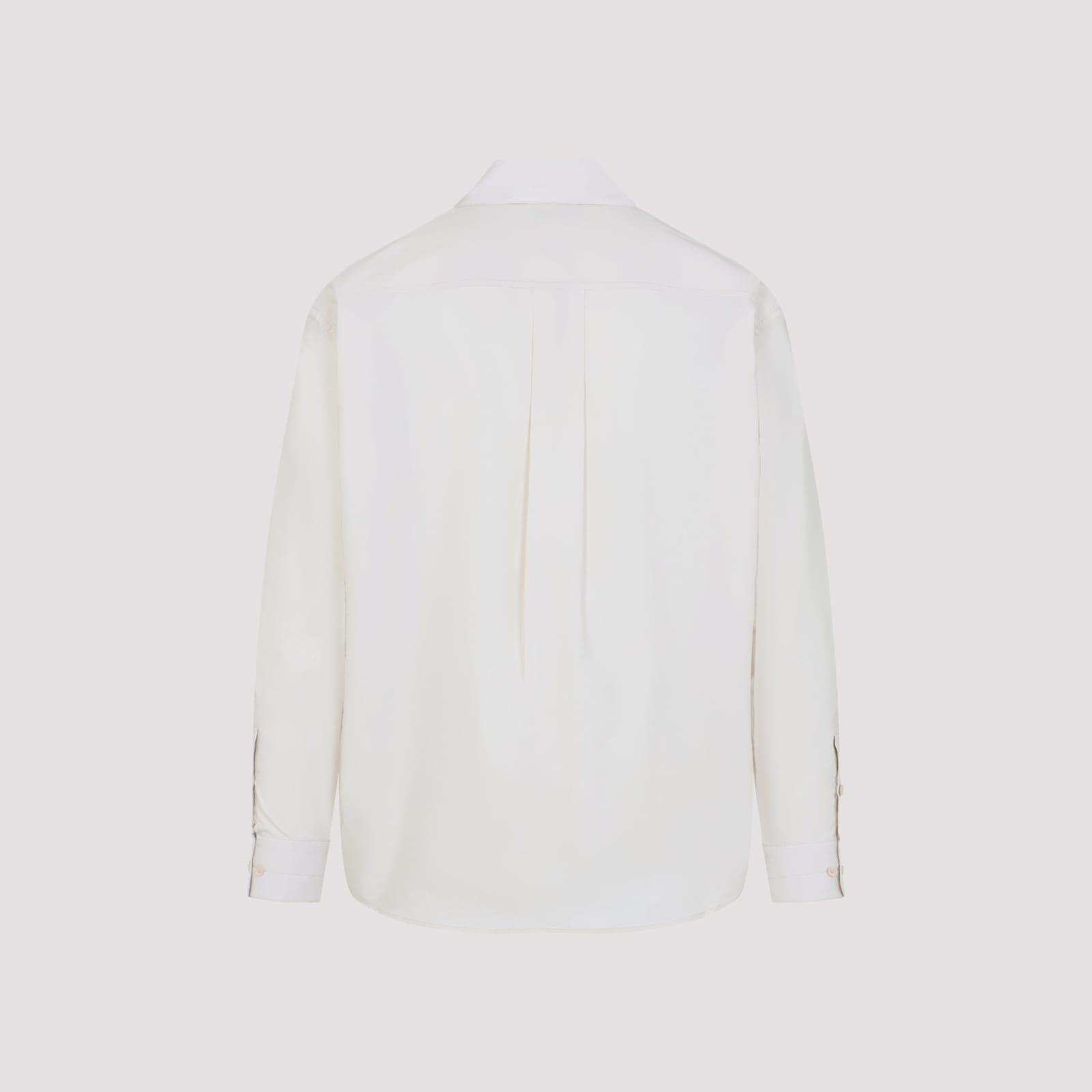 Lemaire Regular Shirt With Long Sleeves And Pointed Collar In White