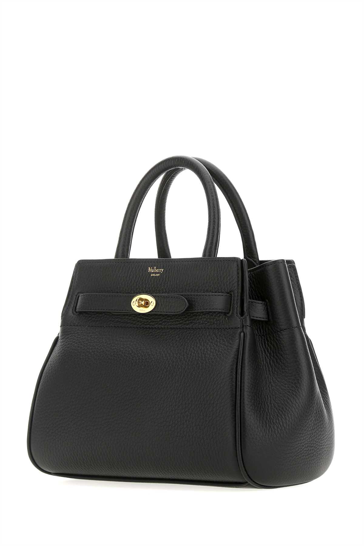 Mulberry Black Leather Small Bayswater Handbag In A100