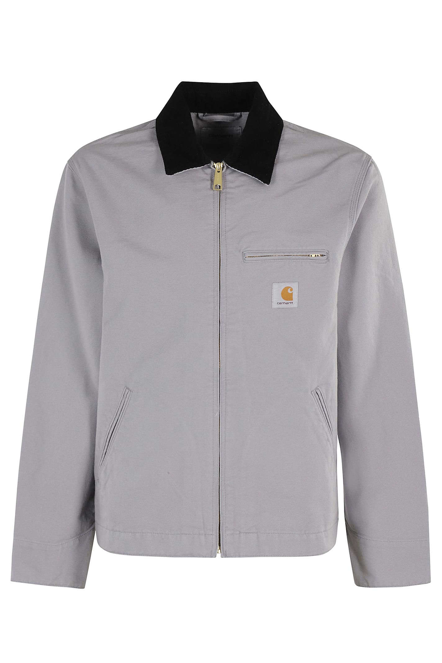 Carhartt Work In Progress Detroit Cotton Canvas Chore Jacket In Gray