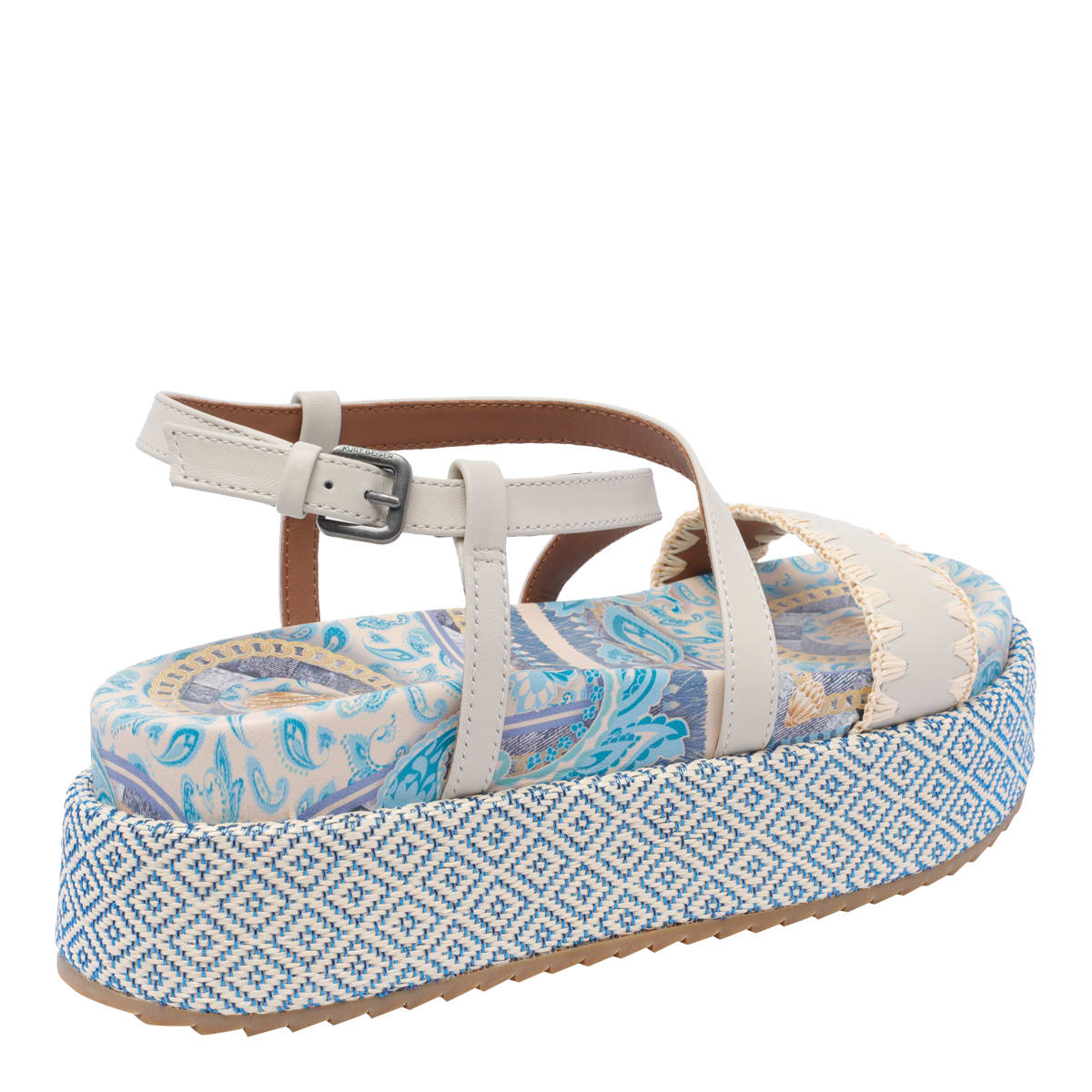 Kurt Geiger Chelsea Flatform Sandals In Blue