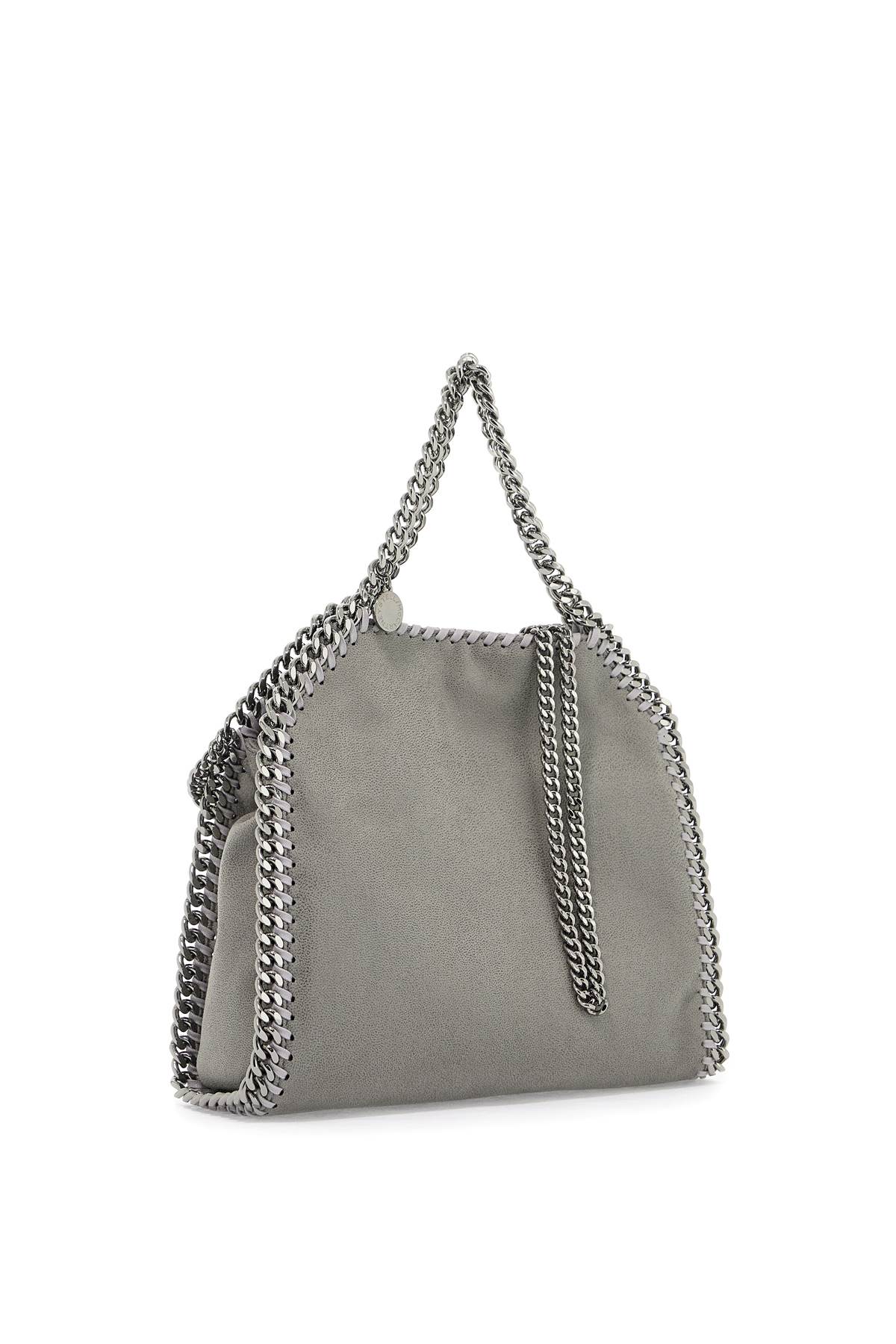 Shop Stella Mccartney Falabella Mini Tote Bag In Light Grey (grey)