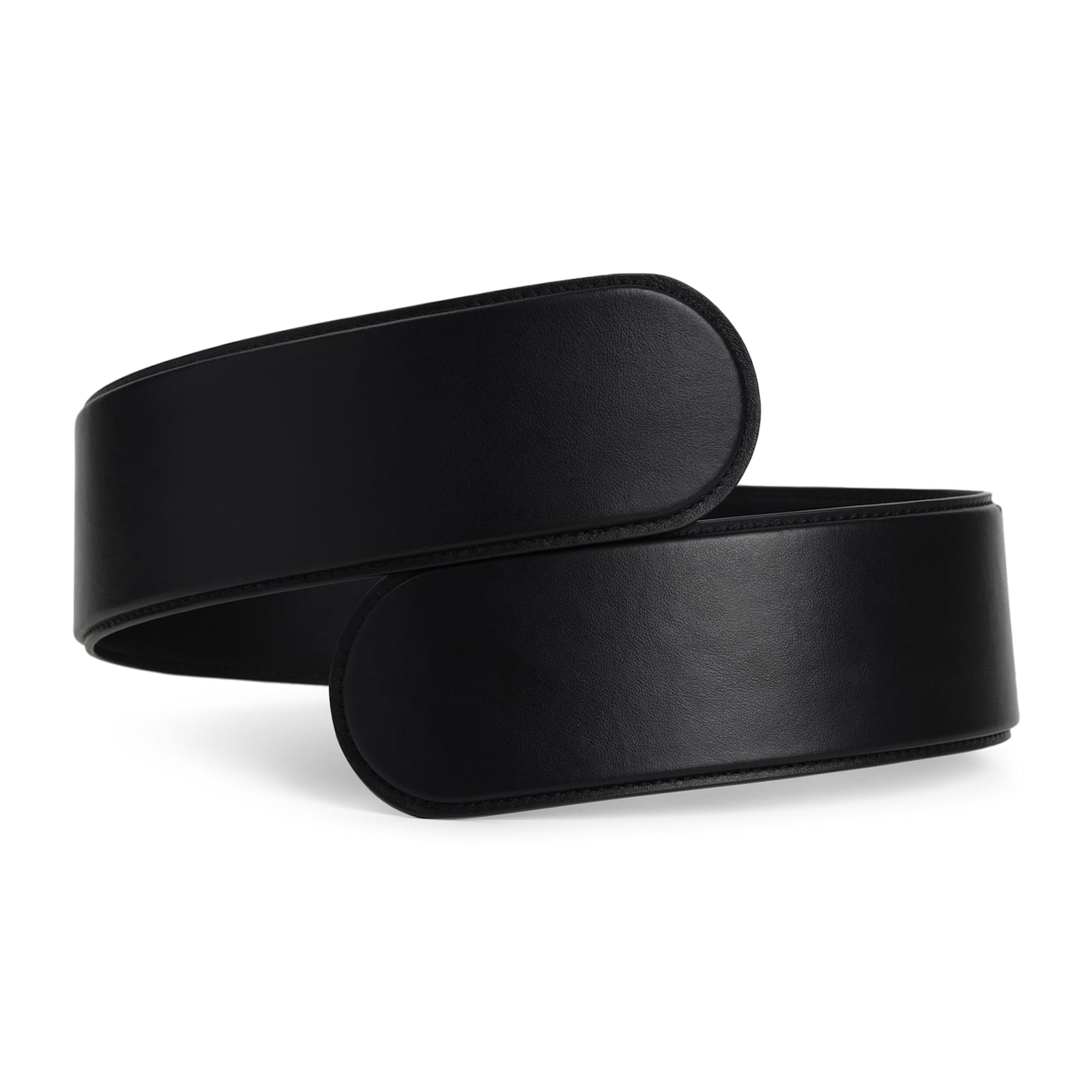 Alaïa Alaia Black Leather Flex Twist Belt Women In Noir
